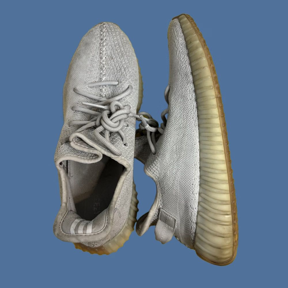 Adidas Adidas Yeezy Boost 350 V2 Sesame Sneaker Men 12 Gray Solid 2018 Boost Primeknit Low Top Crew Size US 12 / EU 45 - 1 Thumbnail