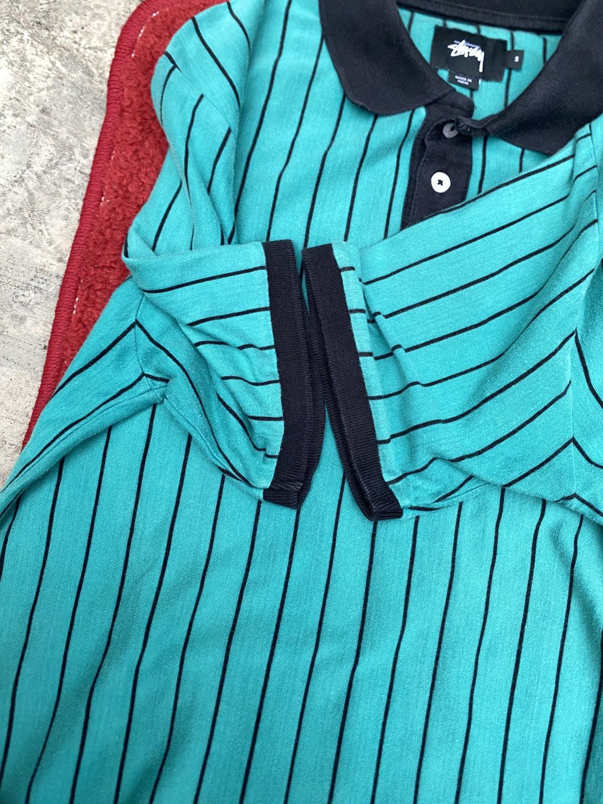 Stussy Stussy polo Shirt Striped Size US M / EU 48-50 / 2 - 7 Thumbnail