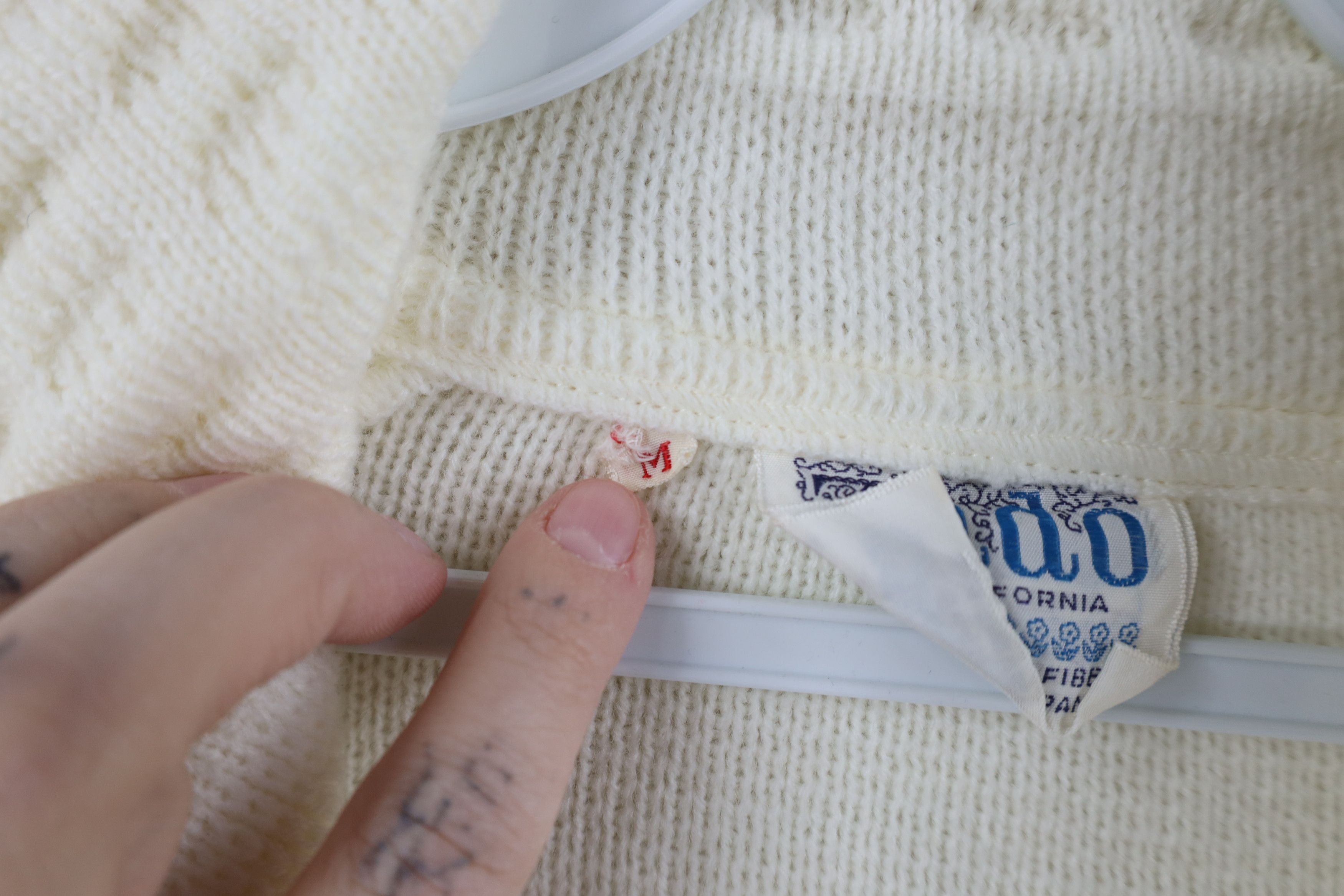 Vintage Vintage 60s 70s Streetwear Knit Open Front Cardigan Sweater Size M / US 6-8 / IT 42-44 - 5 Thumbnail