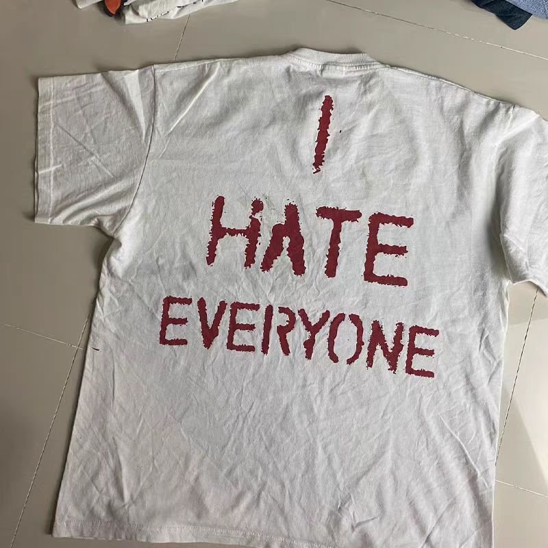 Vintage White Loose Casual Hip Hop Street Short Sleeve T Shirt Size US M / EU 48-50 / 2 - 3 Thumbnail
