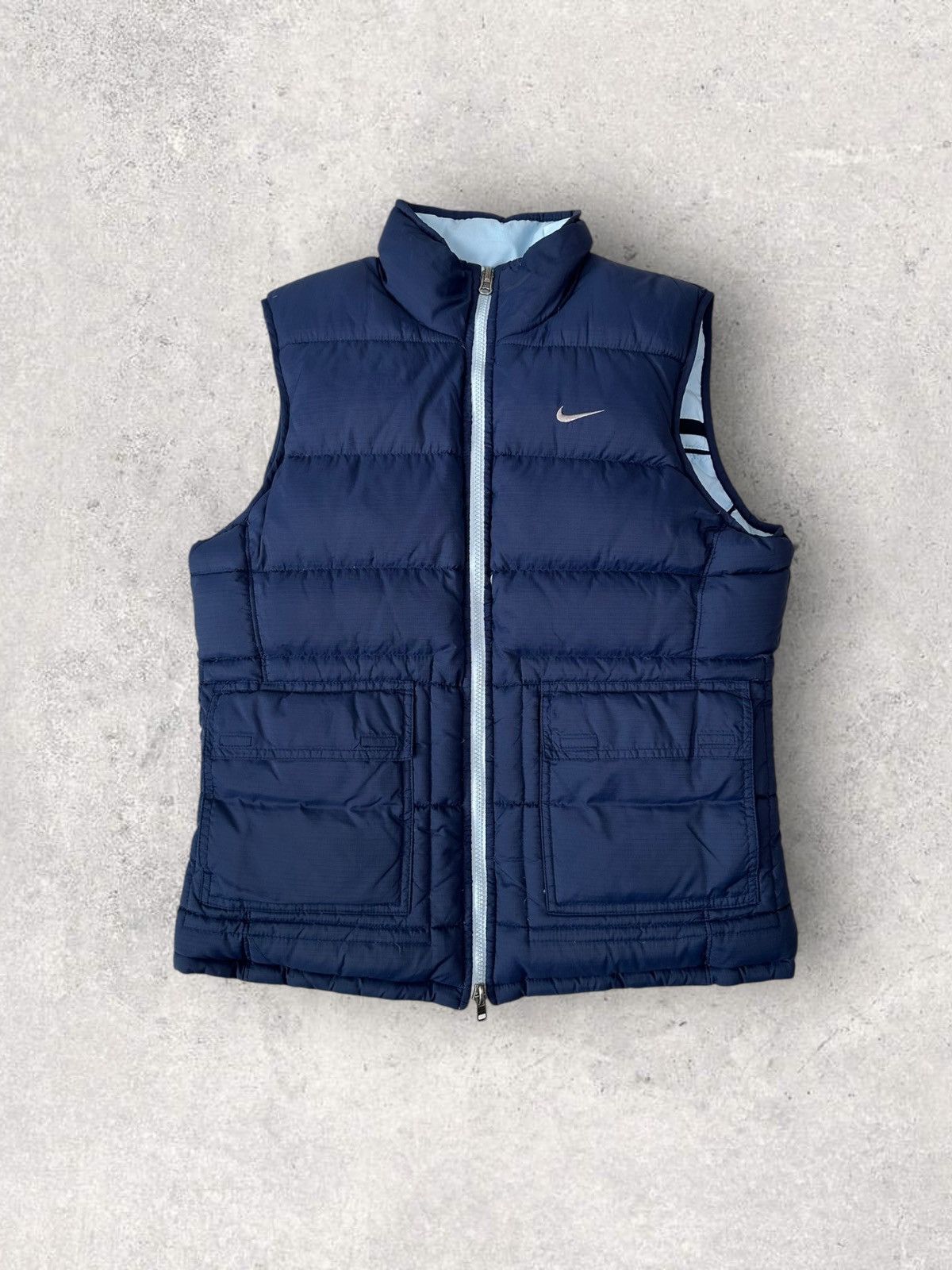 Nike Vintage Y2k Nike Puffer Gilet Womens Size L / US 10 / IT 46 - 1 Thumbnail
