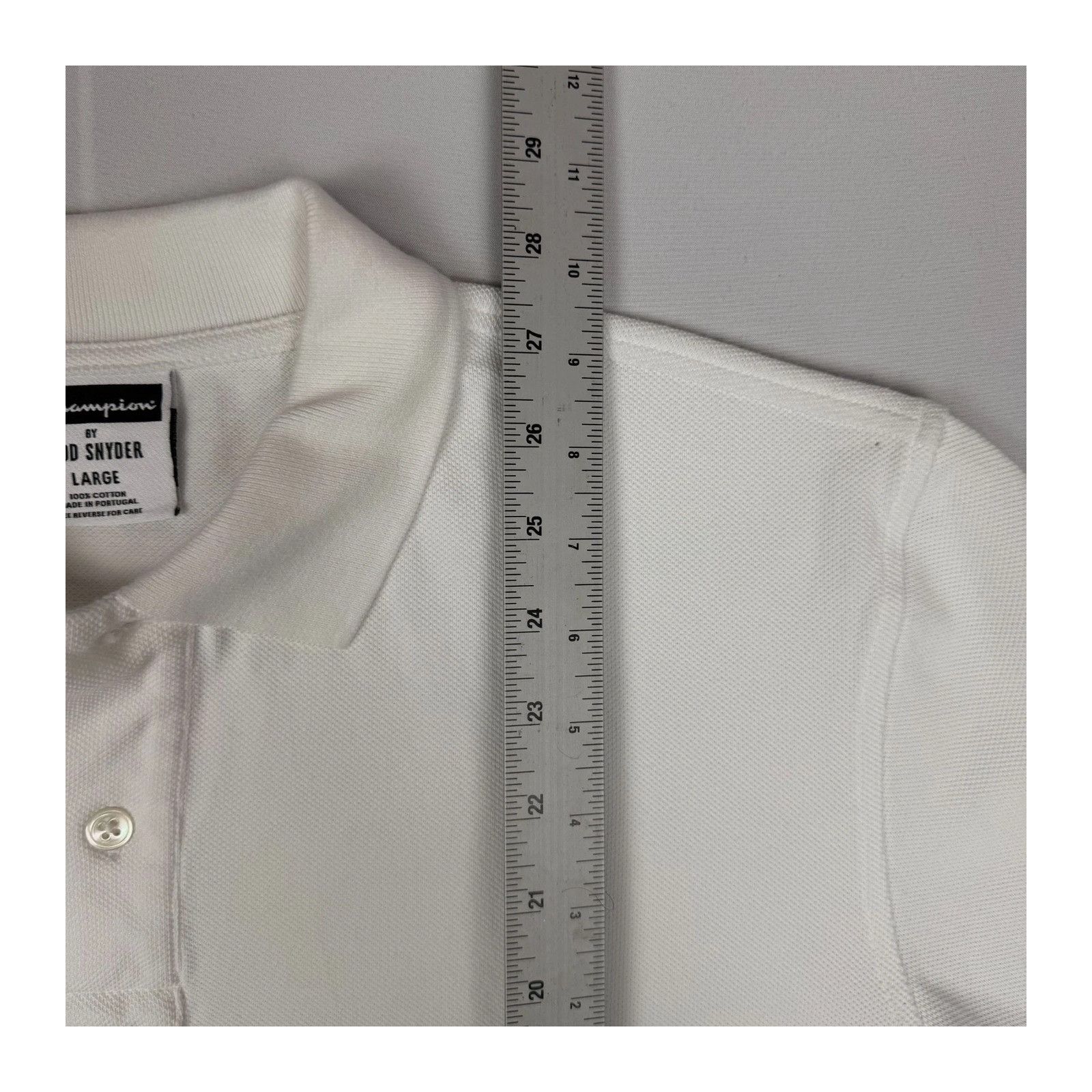 Champion Champion x Todd Snyder Pique Polo Shirt Men's Size Large Whi Size US L / EU 52-54 / 3 - 2 Thumbnail