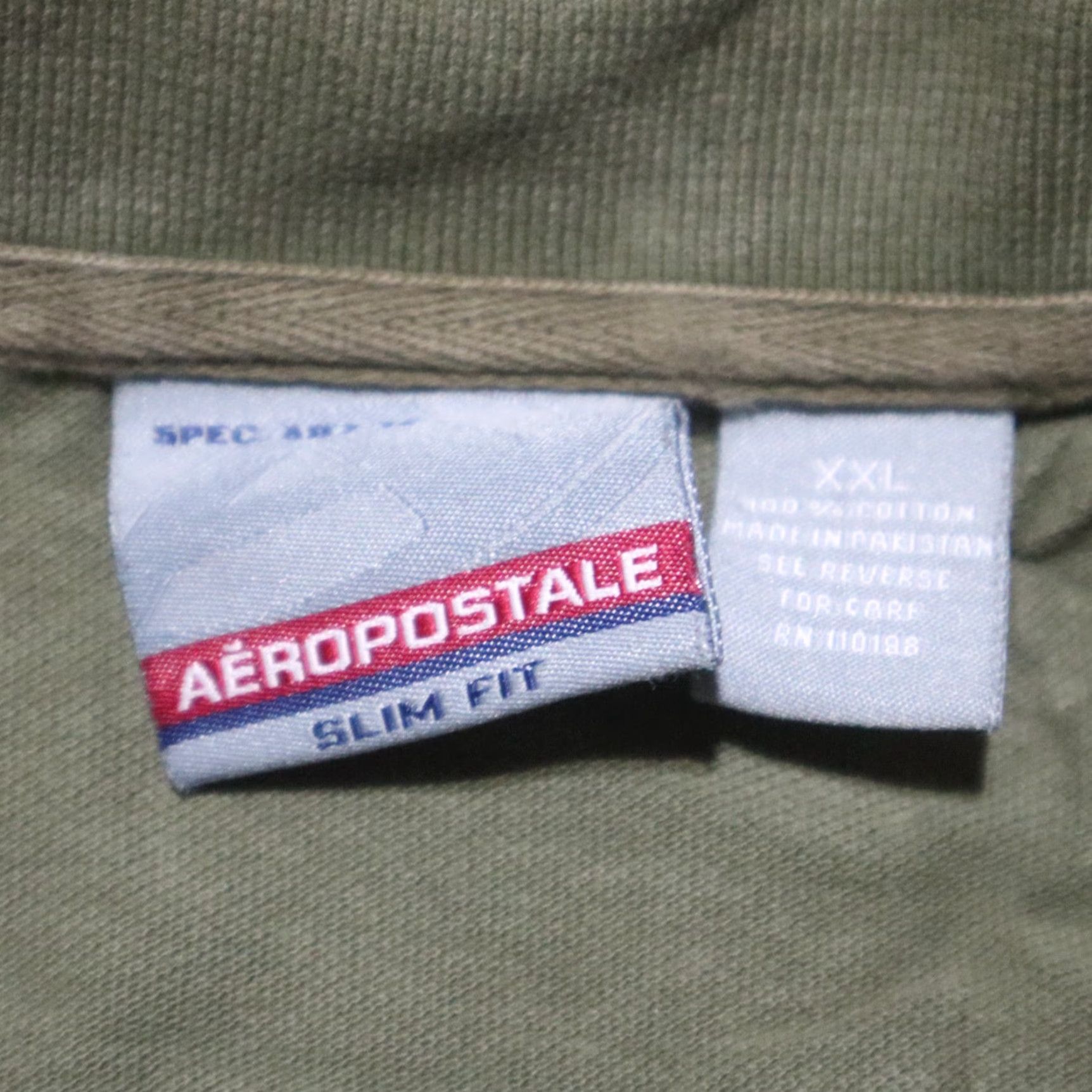 Aeropostale VINTAGE Aeropostale Polo Shirt Men 2XL Short Sleeve Green Casual Breathable Size US XXL / EU 58 / 5 - 3 Thumbnail