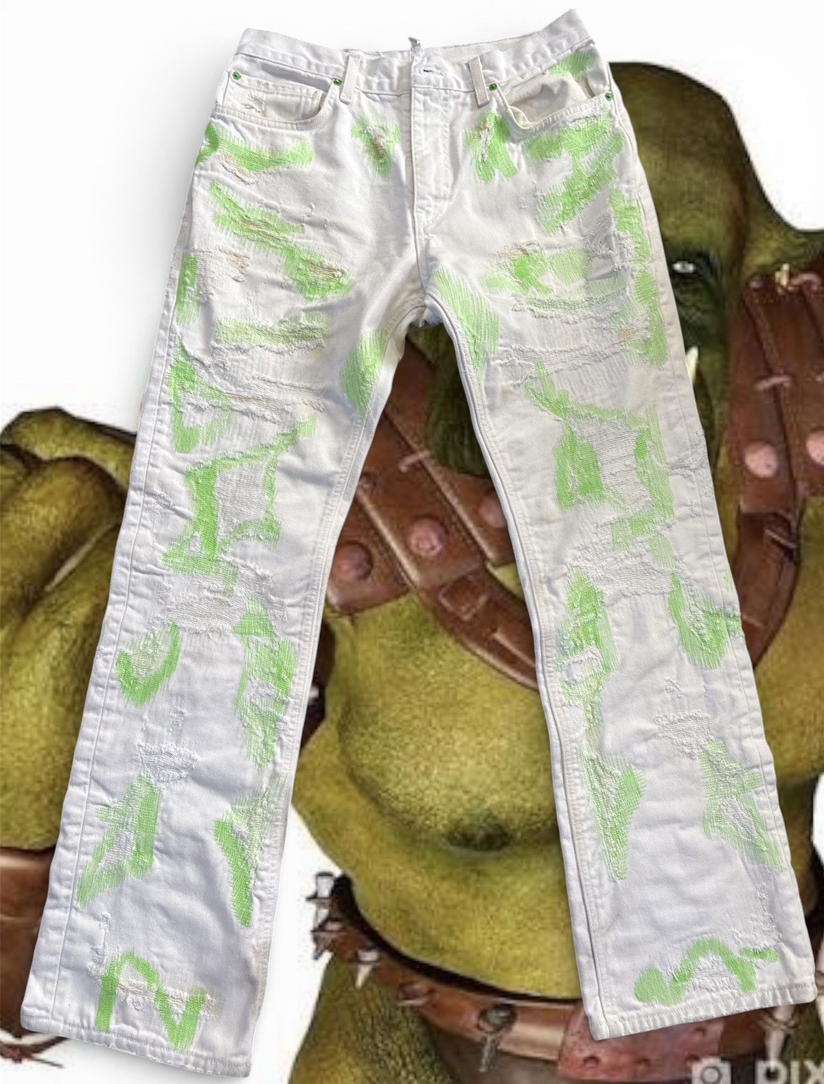 Other endless denim “green on white” size 34 Size US 34 / EU 50 - 1 Thumbnail