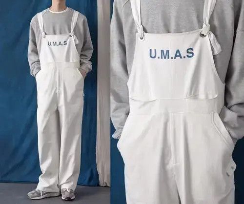Japanese Brand 20AW Indigo Union Japan White Worker Marine Overall Size US 31 - 3 Thumbnail