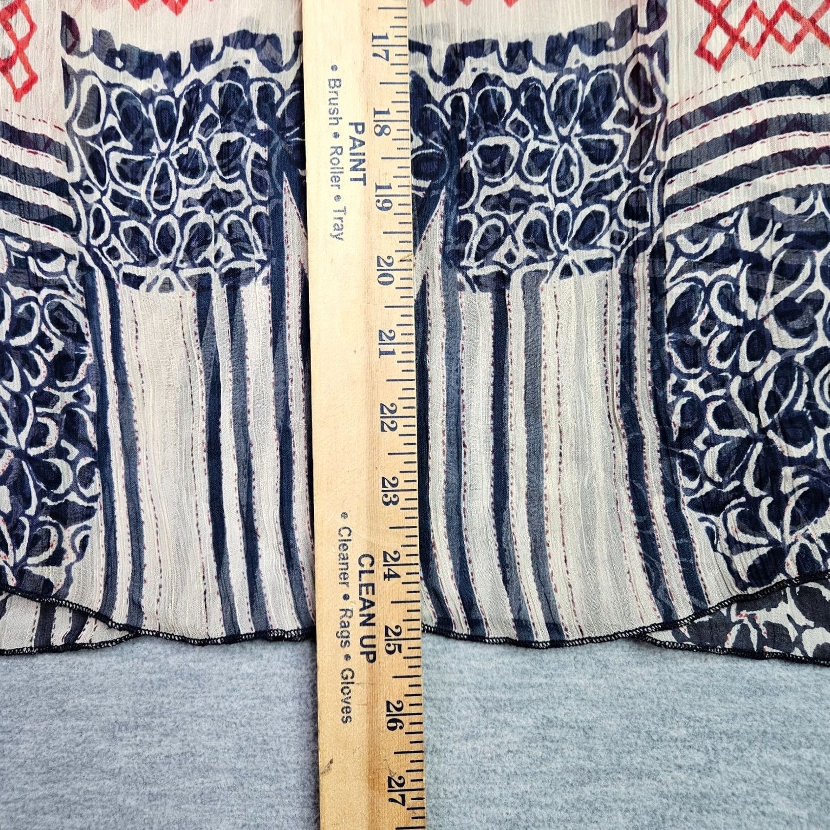 Lucky Brand Lucky Brand Blouse Women's Size Small Long Sleeve Boho Print NWT Multicolor Round Neck Casual Shirts Regular Fit XS? Size S / US 4 / IT 40 - 4 Thumbnail