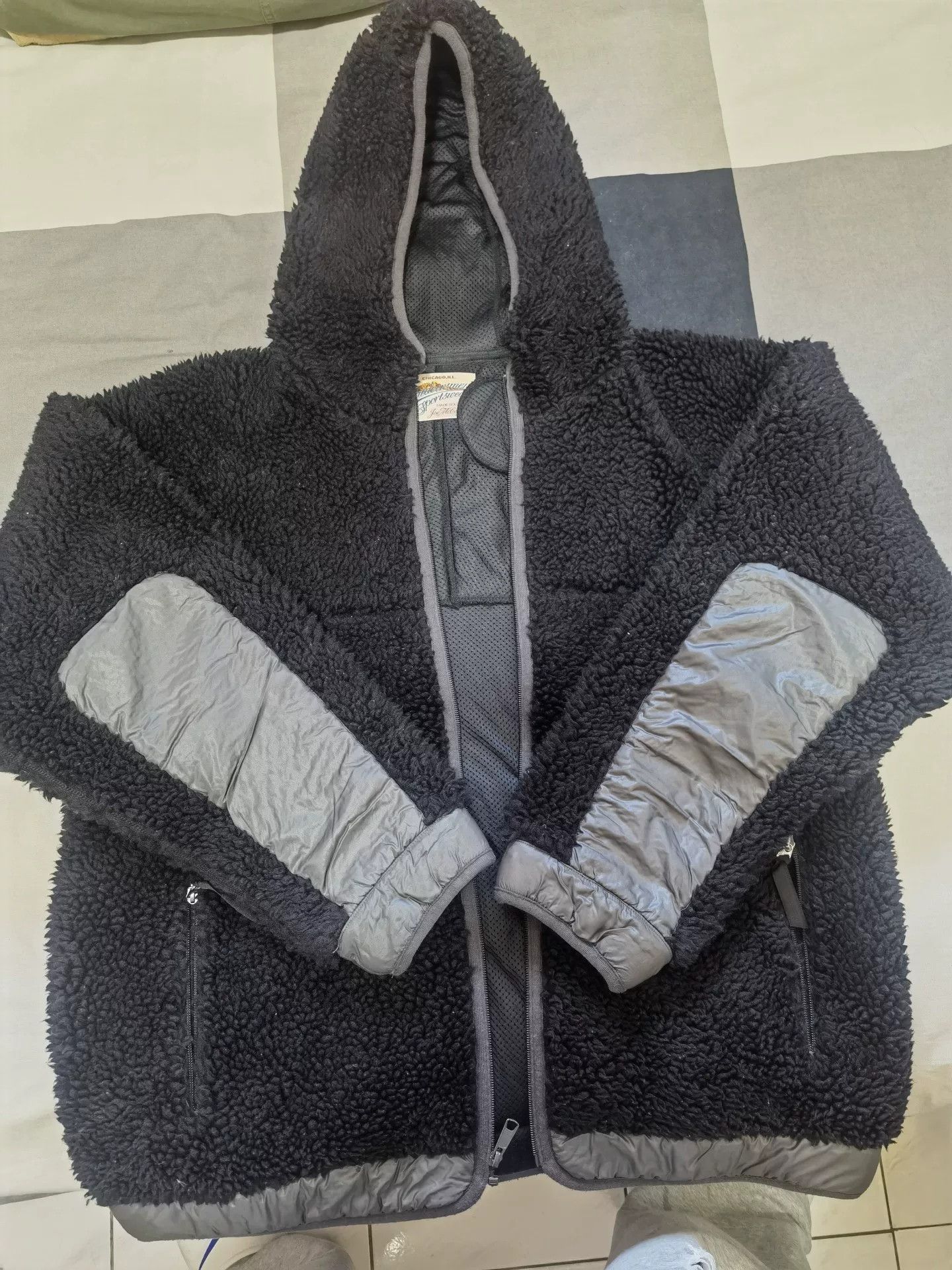 The Real McCoy's wool pile hooded outdoor jacket Size US XL / EU 56 / 4 - 1 Thumbnail