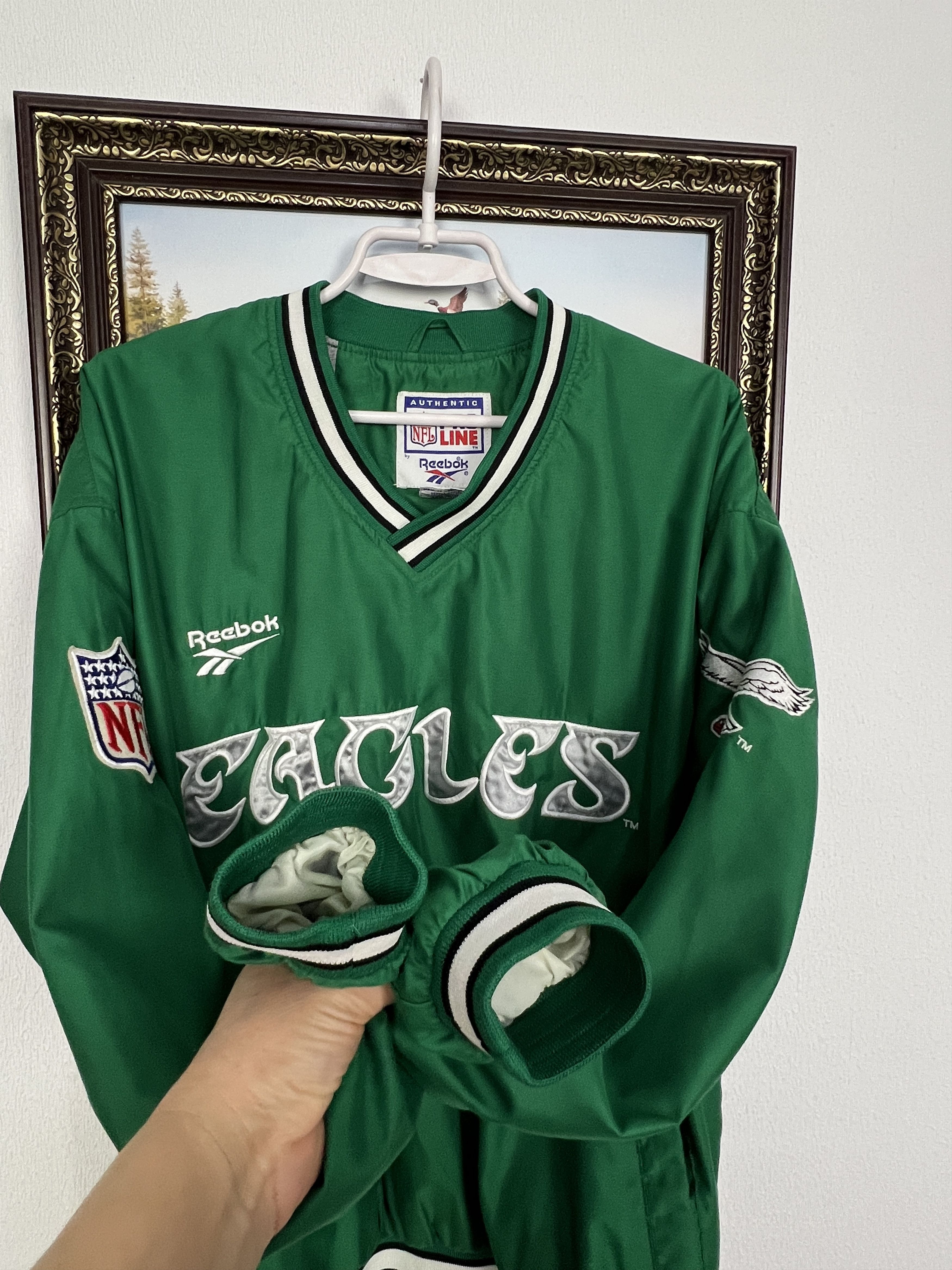 Reebok Vintage 90's Philadelphia Eagles NFL Jacket Bomber Rare Size US M / EU 48-50 / 2 - 6 Thumbnail