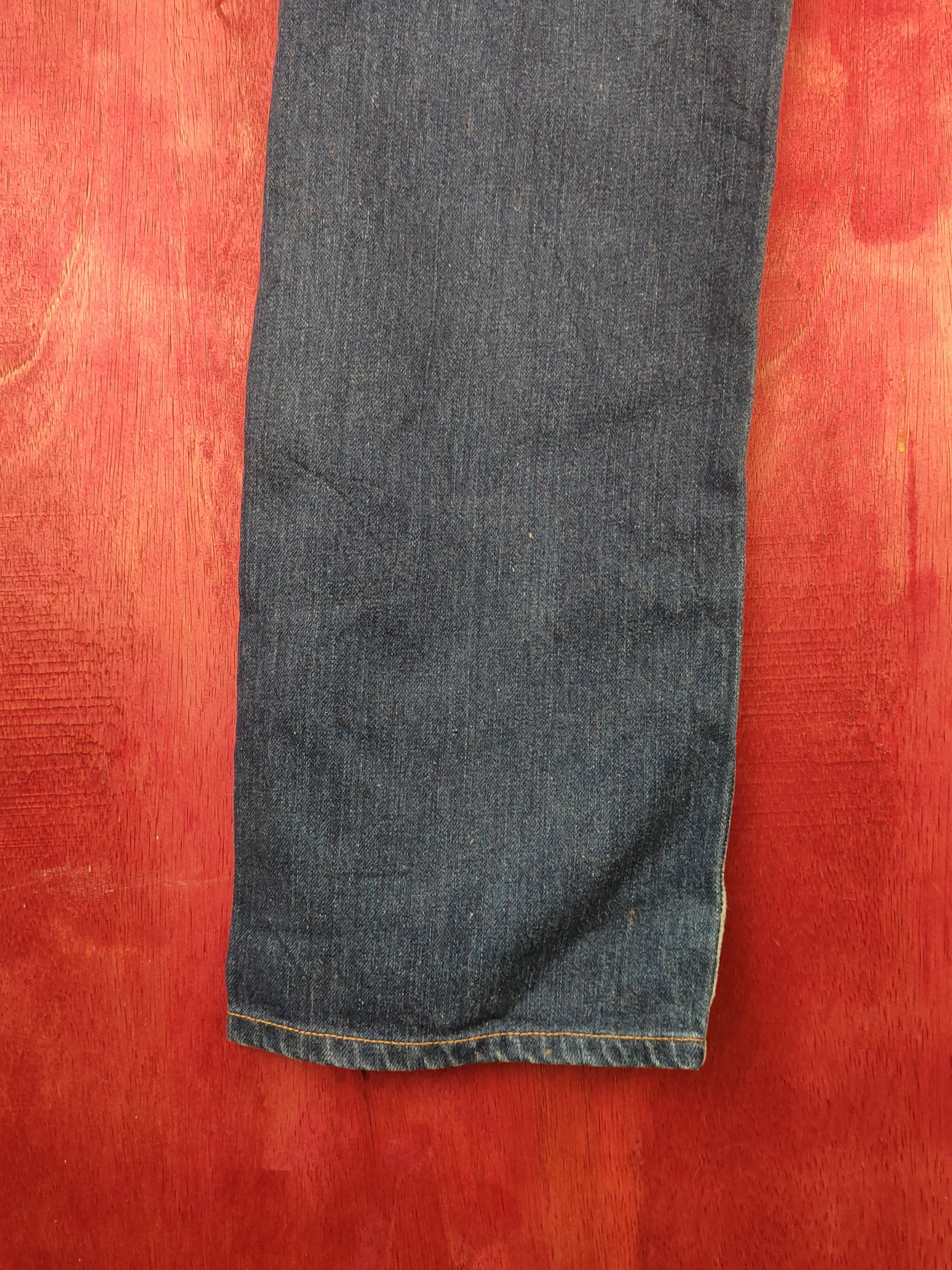 Edwin Edwin Dark faded vtg Distressed ripped jeans Denim #S1485 Size US 31 - 9 Thumbnail