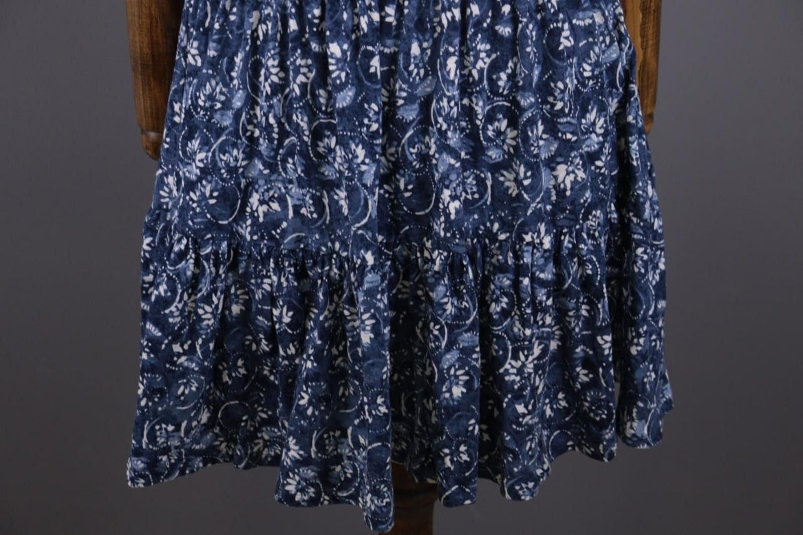 Lauren Ralph Lauren Lauren Ralph Lauren Blue Floral Blouse Short Dress Size 4 Size S / US 4 / IT 40 - 2 Thumbnail