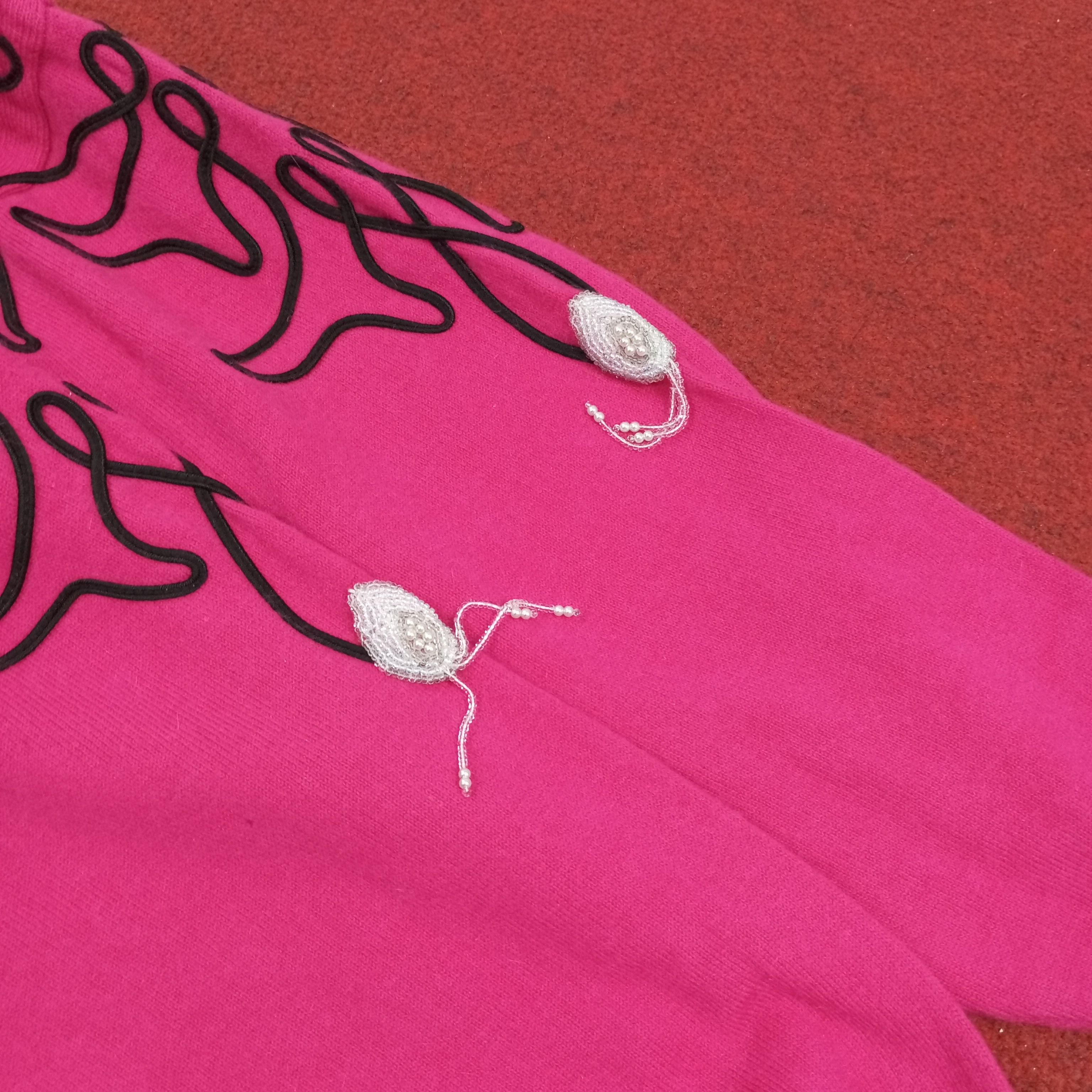Vintage × Yves Saint Laurent Yves Saint Laurent Fashion Style Design Sweatshirt Size S / US 4 / IT 40 - 6 Thumbnail