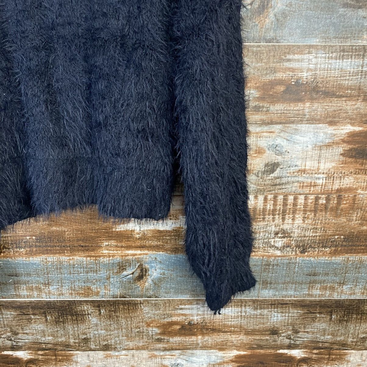 Homespun Knitwear DL Nice Claup Black shaggy fur Mohair Knitwear #C1110 Size M / US 6-8 / IT 42-44 - 16 Thumbnail