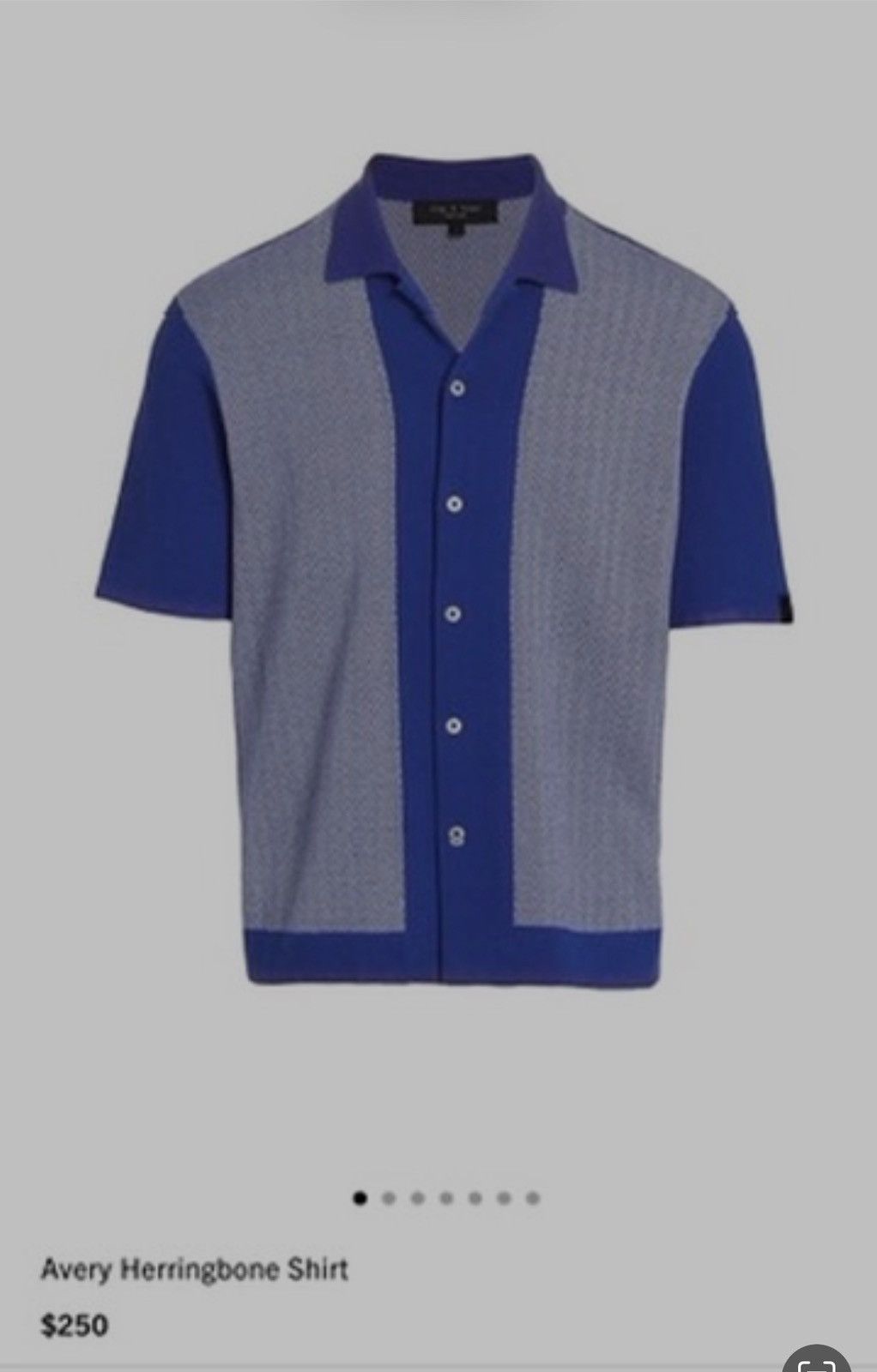 Rag & Bone Rag & Bone herringbone Avery shirt $250 retail Size US M / EU 48-50 / 2 - 3 Thumbnail