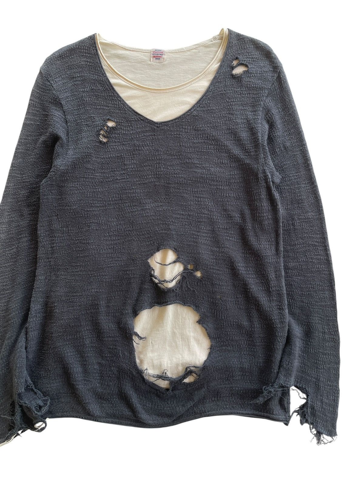 Ordinary Fits Vintage Recycle Cotton Ordinary Distressed Sunfaded Shirt Size US M / EU 48-50 / 2 - 6 Thumbnail