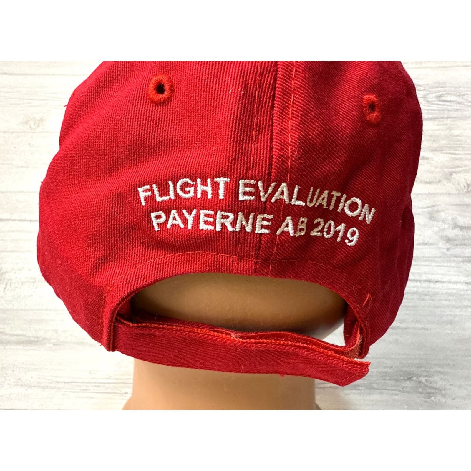 Vintage F35 Switzerland Flight Evaluation Payerne ab 2019 Red Baseball Cap Men One Size Cotton USA Shipping Cap aviation Size ONE SIZE - 5 Thumbnail