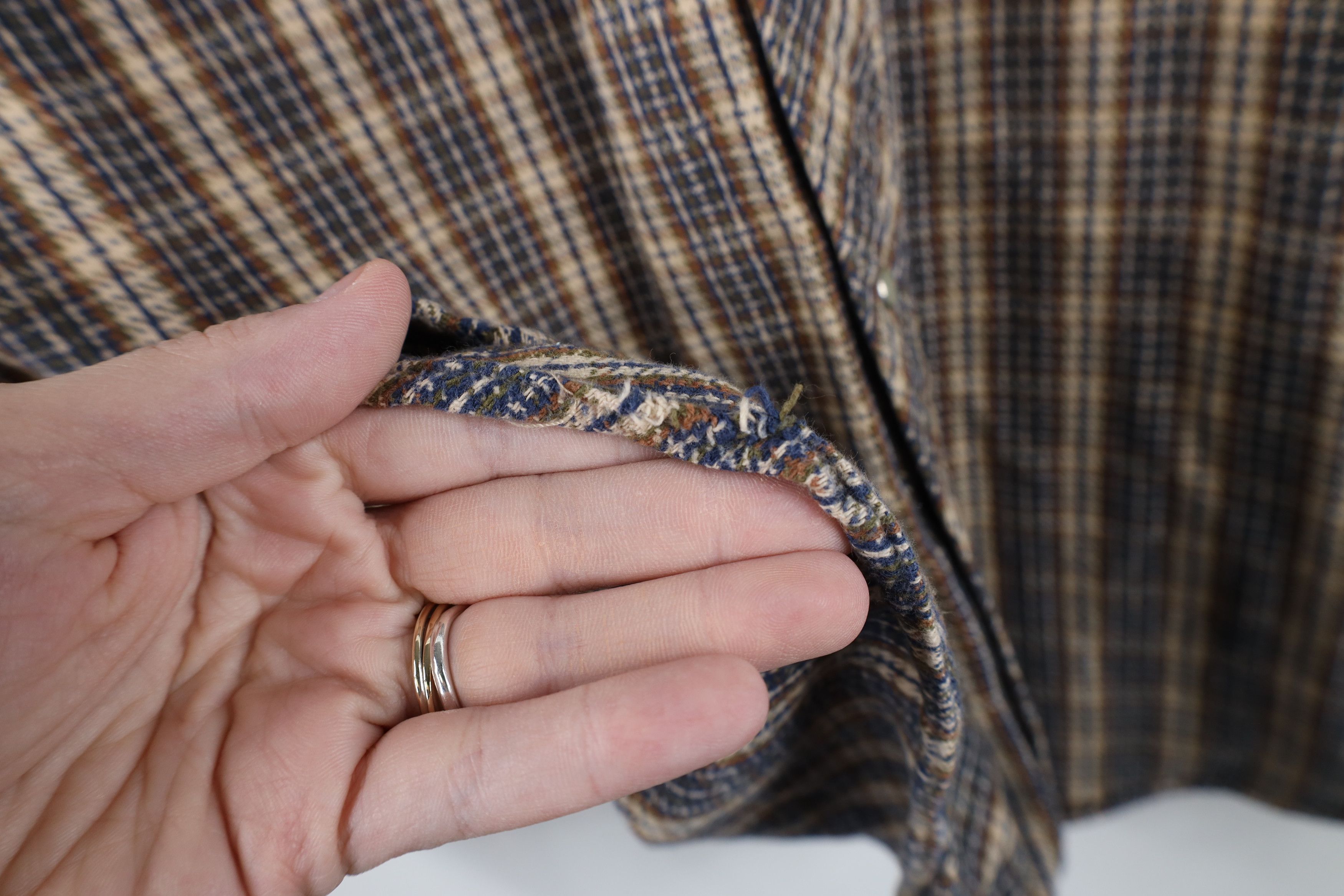 Vintage Vintage 90s Streetwear Heavyweight Flannel Snap Button Shirt Size US M / EU 48-50 / 2 - 9 Thumbnail