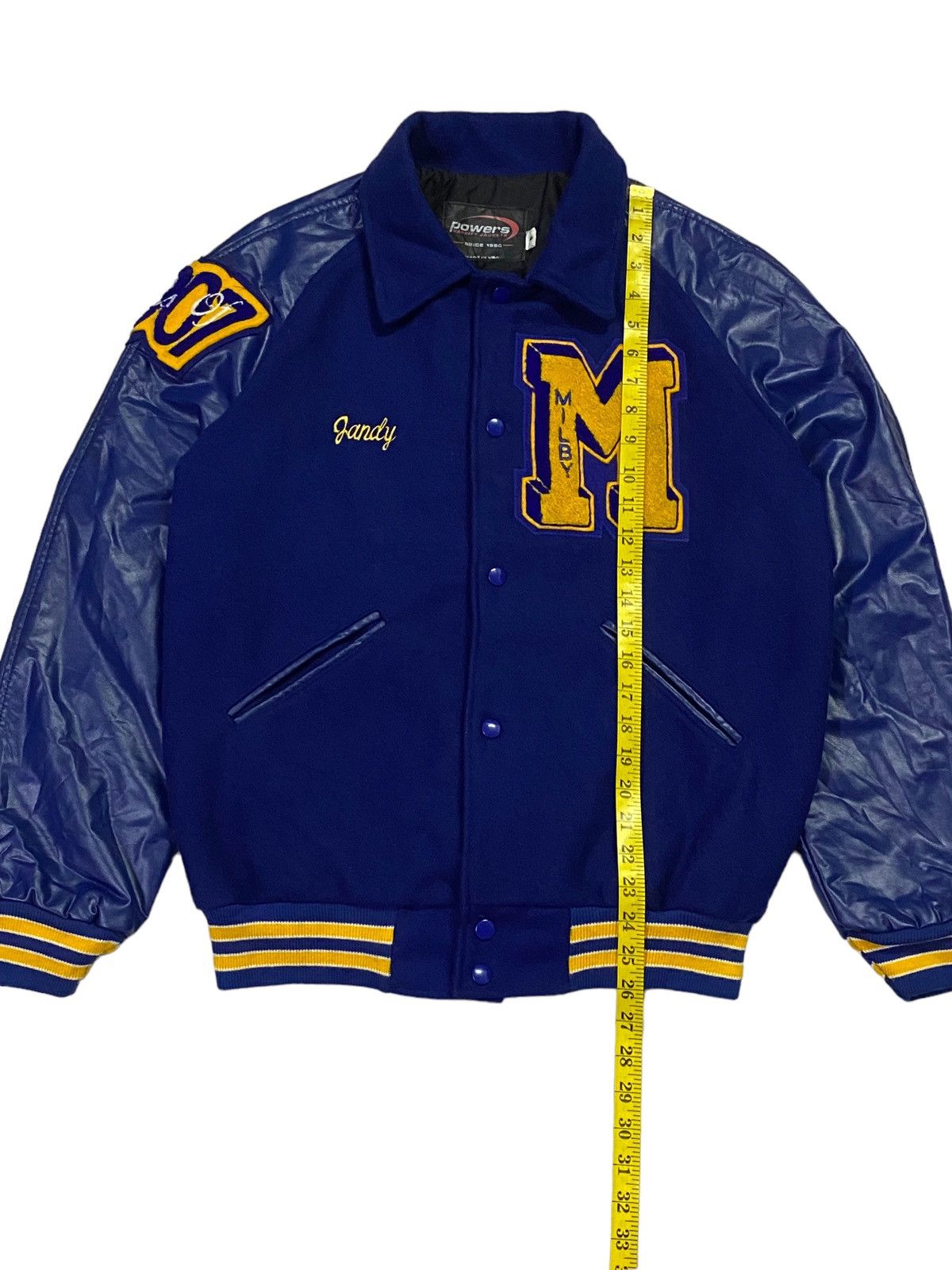 Vintage Vintage J.Faudoa Wool Varsity Jacket Size US S / EU 44-46 / 1 - 10 Thumbnail