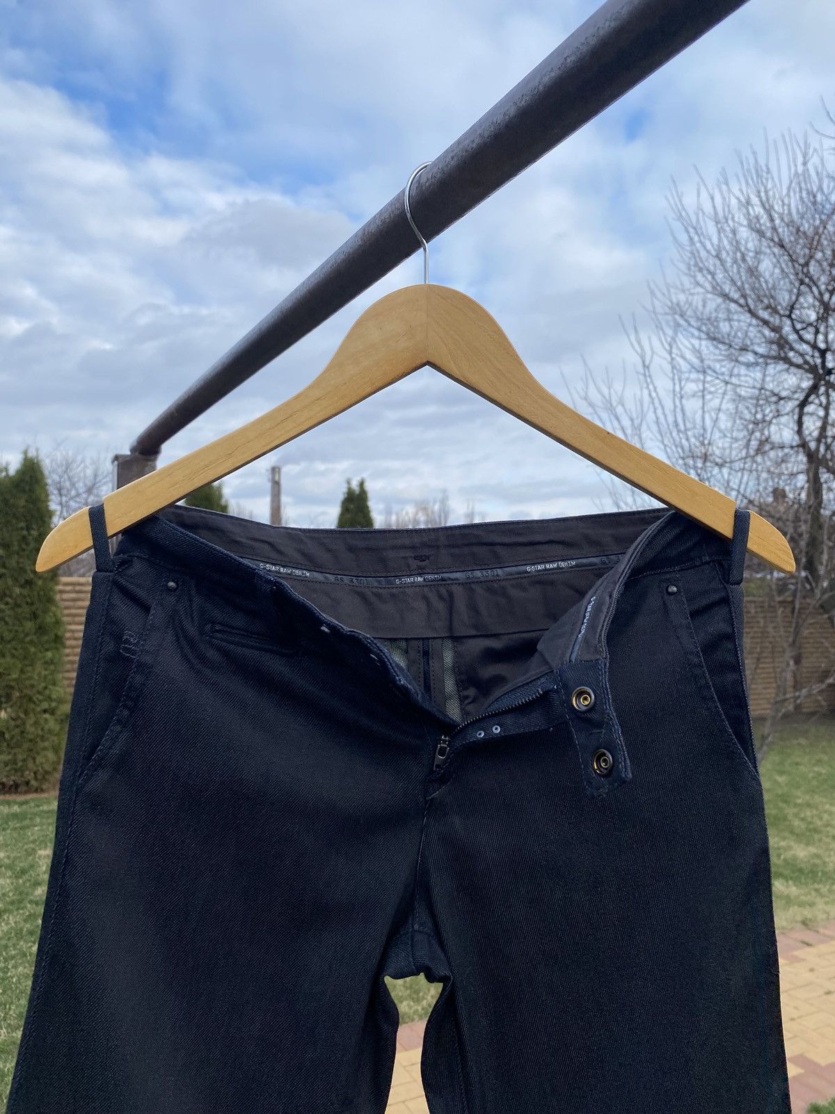 Designer × G-Star Rare G-Star Raw dark indigo flared jeans W29 L32 Size 29" - 3 Thumbnail
