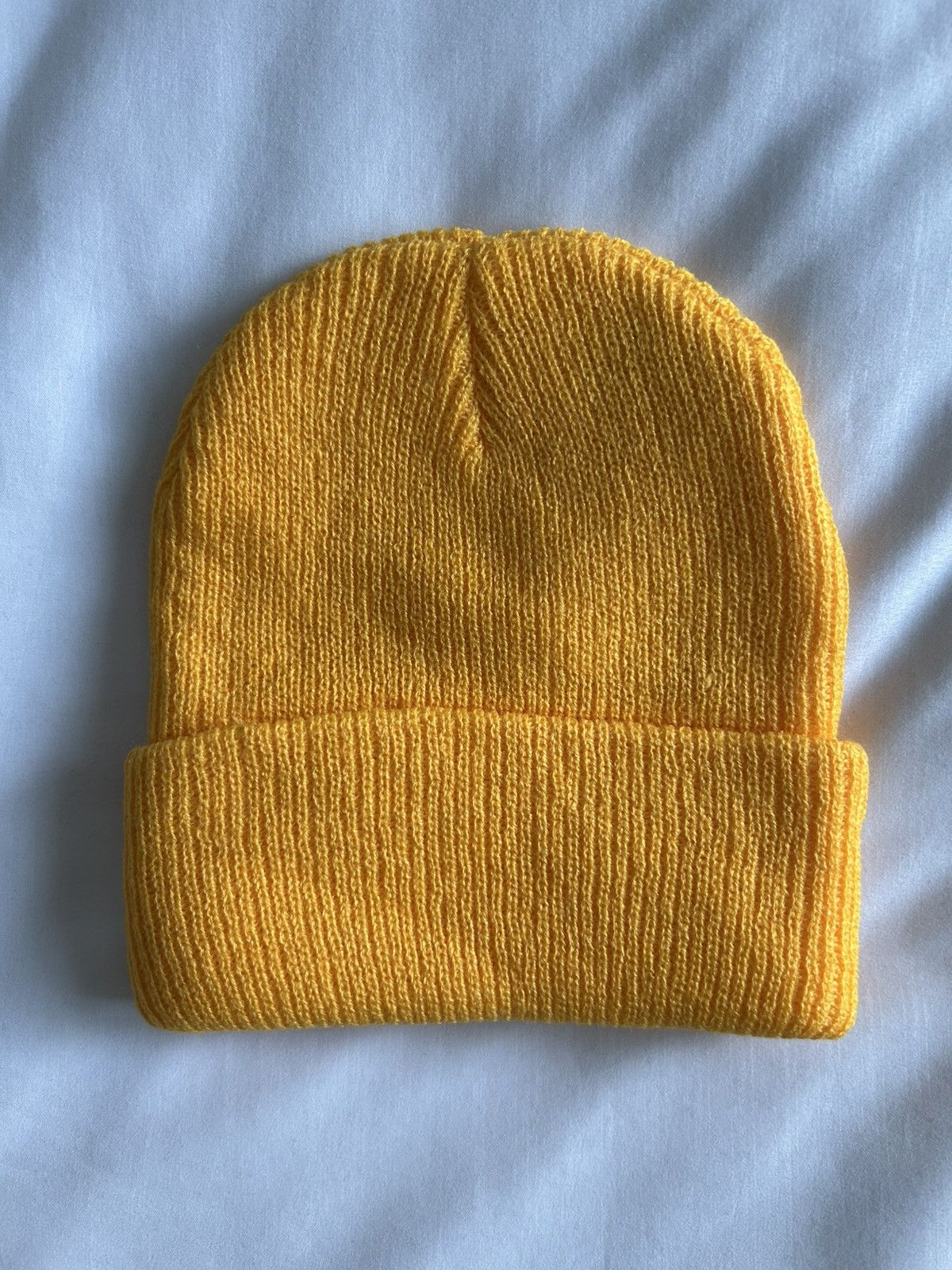 Drew House × Justin Bieber Drew House Secret Waffle Beanie Golden Yellow Size ONE SIZE - 3 Thumbnail