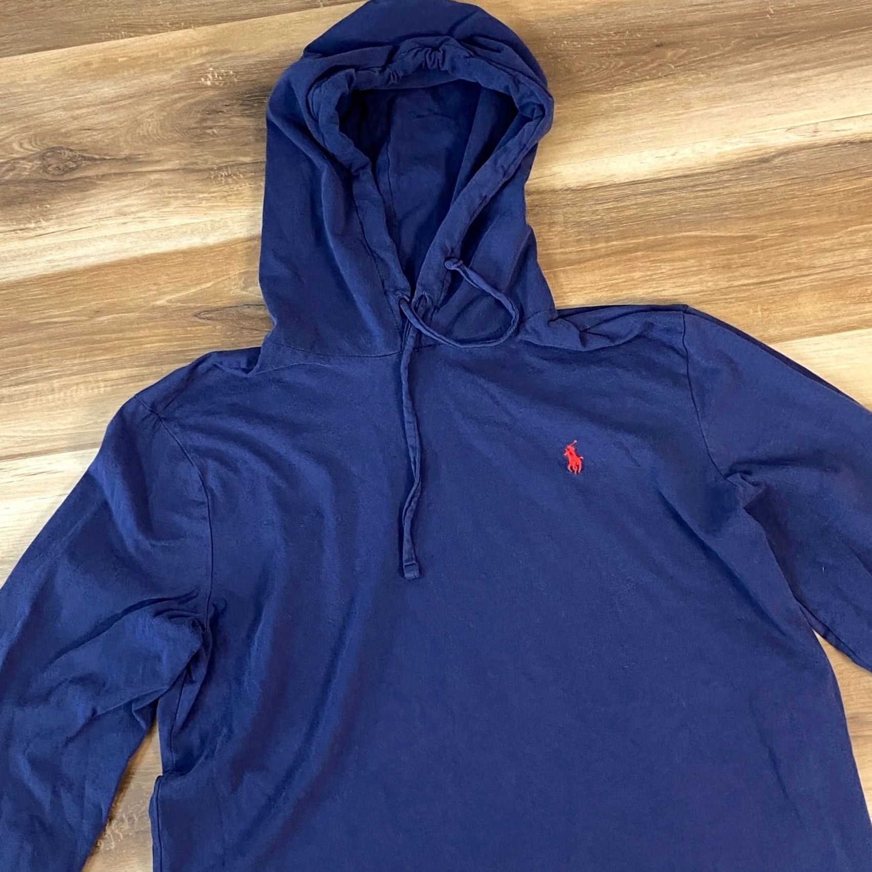 Polo Ralph Lauren Polo Ralph Lauren Hooded T-Shirt Mens M Navy Blue Cotton Heritage Casual Hoodie Size US M / EU 48-50 / 2 - 3 Thumbnail