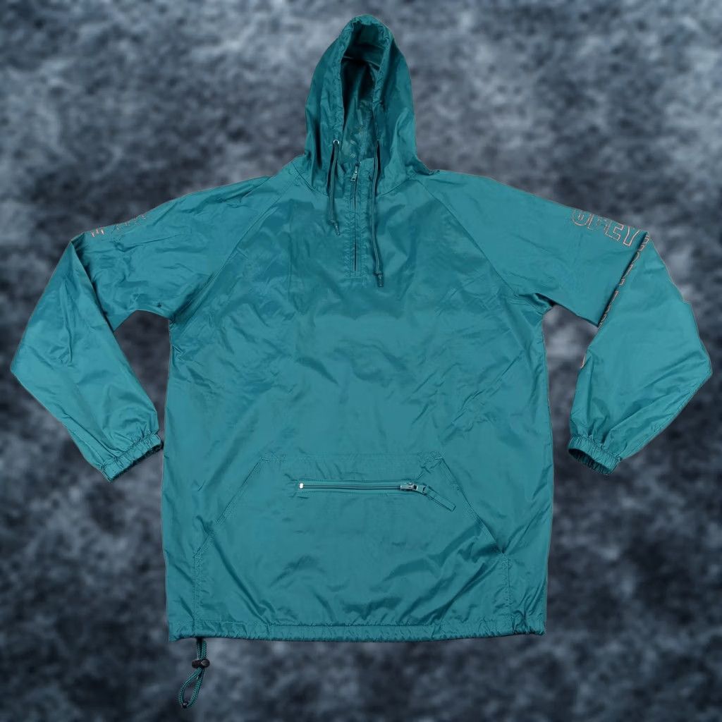 Obey VINTAGE Obey Jacket Mens M Green Hooded Anorak Windbreaker Lightweight Y2K Size US M / EU 48-50 / 2 - 1 Thumbnail
