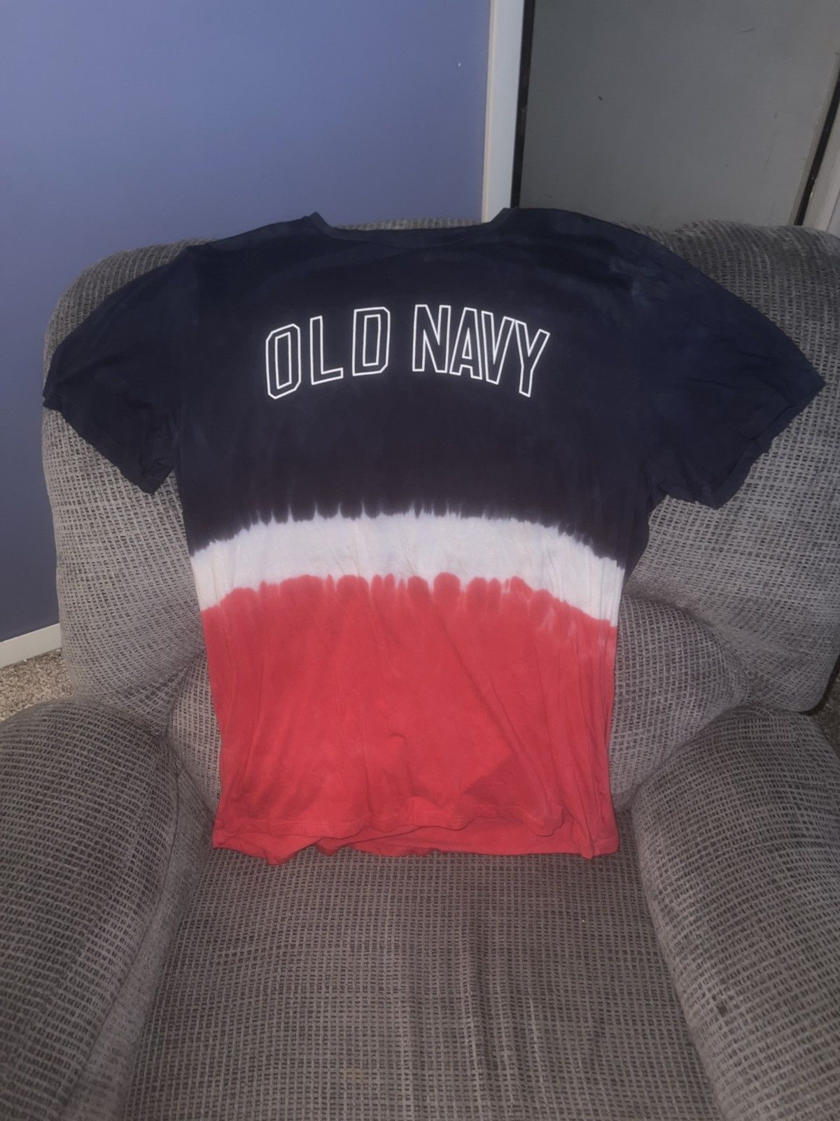Old Navy Old Navy Soft-Washed Dip Dye Logo Tee Size US XL / EU 56 / 4 - 1 Thumbnail
