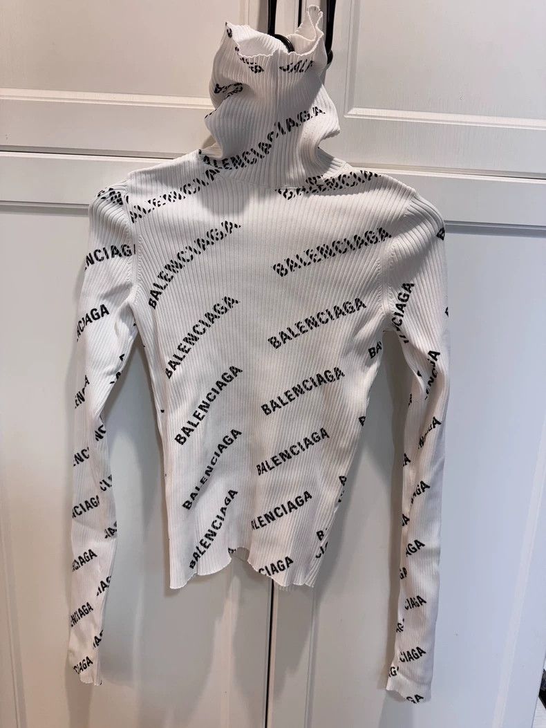 Balenciaga Classic Letter Bodysuit long sleeves 2501-Nextar