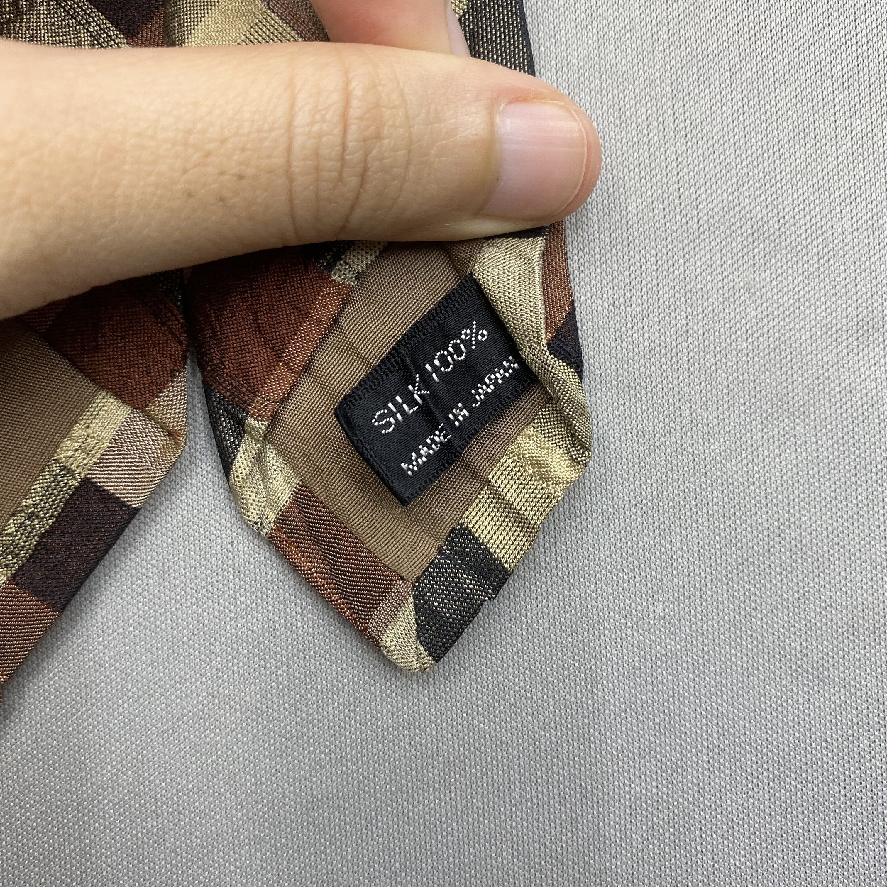 Issey Miyake Vintage Issey Miyake SILK Necktie Cravate Pure Silk Size ONE SIZE - 7 Thumbnail