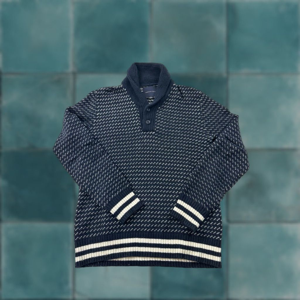 American Eagle Outfitters American Eagle Sweater Mens Small Two Button Mock Neck Size US S / EU 44-46 / 1 - 1 Thumbnail