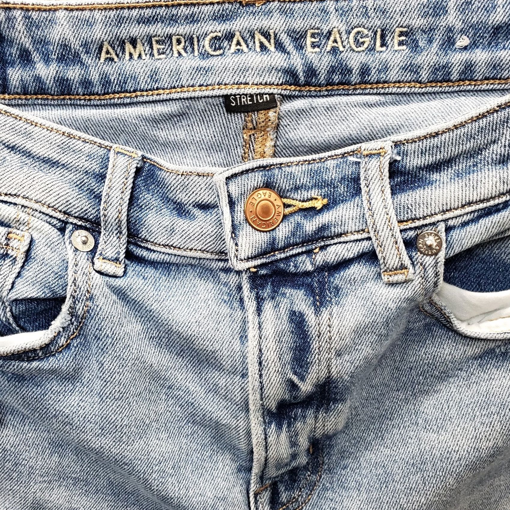 American Eagle Outfitters American Eagle Outfitters Skinny Jeans Womens 0 Blue Denim Distressed 5-Pocket Jeans Womens Size 0 Blue Denim Distressed 5-Pocket Size 25" / US 0 / IT 36 - 7 Thumbnail