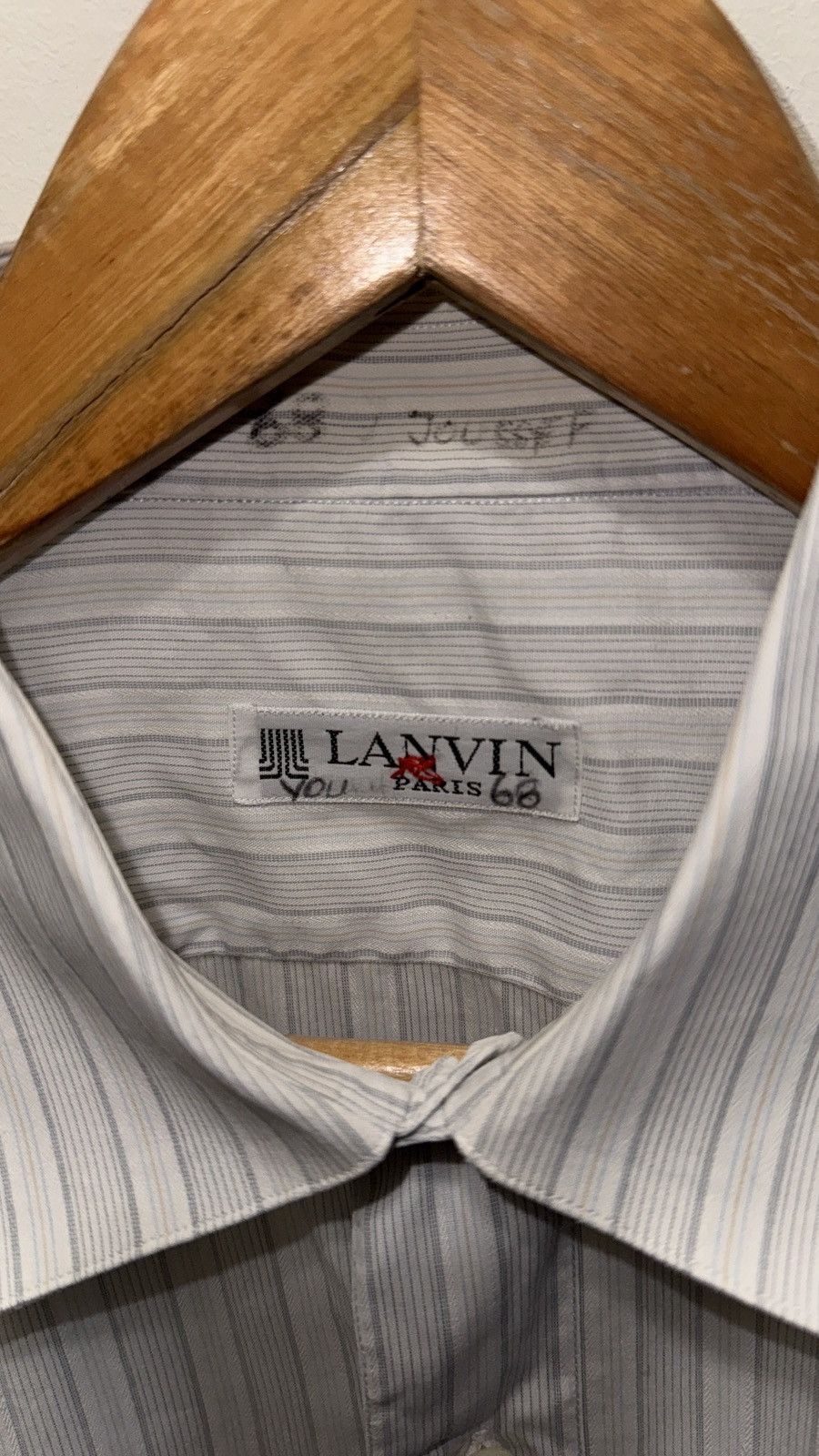 Lanvin × Vintage Lanvin Vintage Shirt with French Cuffs Size US L / EU 52-54 / 3 - 3 Thumbnail