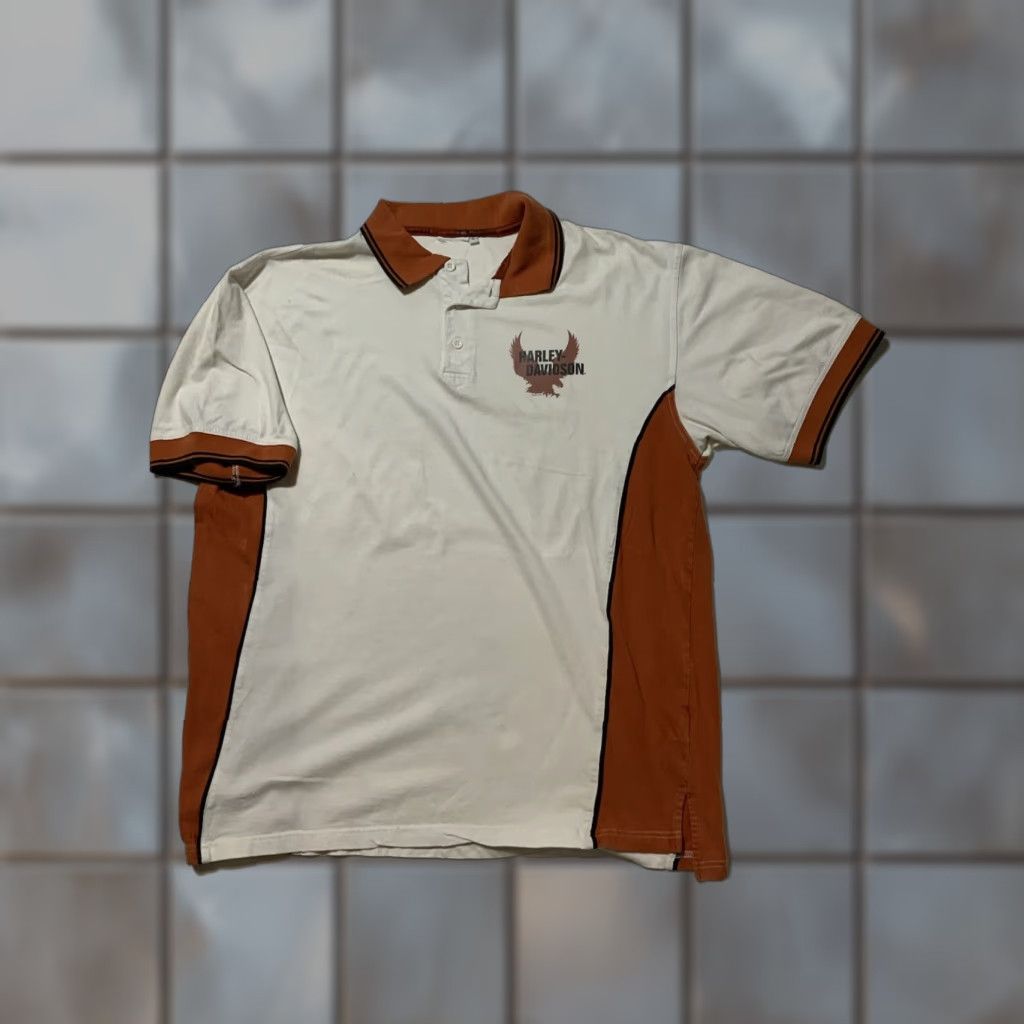 Harley Davidson Harley-Davidson Polo Shirt Sz.L Biker Myrtle Beach Motorcycles Eagle 2007 Collared Shirt Multicolor Mens Size US L / EU 52-54 / 3 - 1 Thumbnail