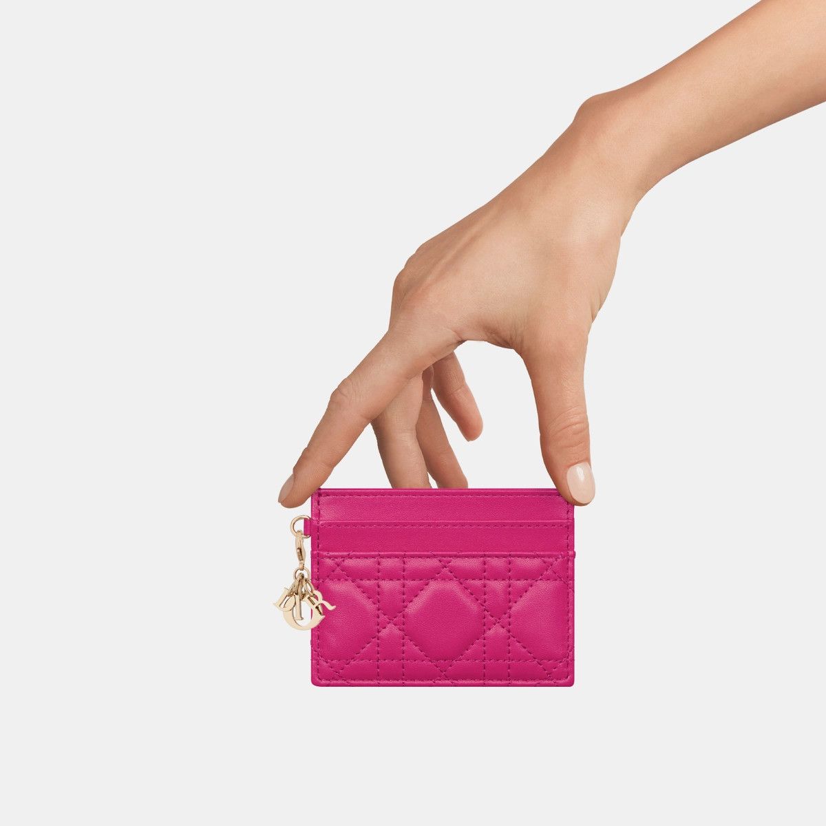 Dior o1bcso1str0226 Size:OS/ Freesia Card Holder in Pink Size ONE SIZE - 4 Thumbnail