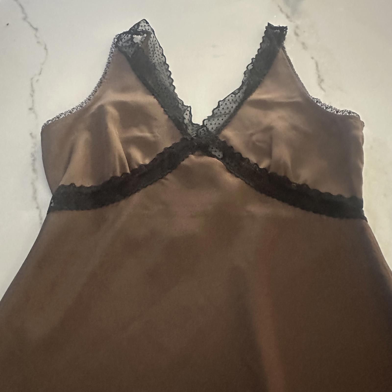 Designer House of Harlow 1960 Satin slip dress with Lace Trim Size M / US 6-8 / IT 42-44 - 3 Thumbnail