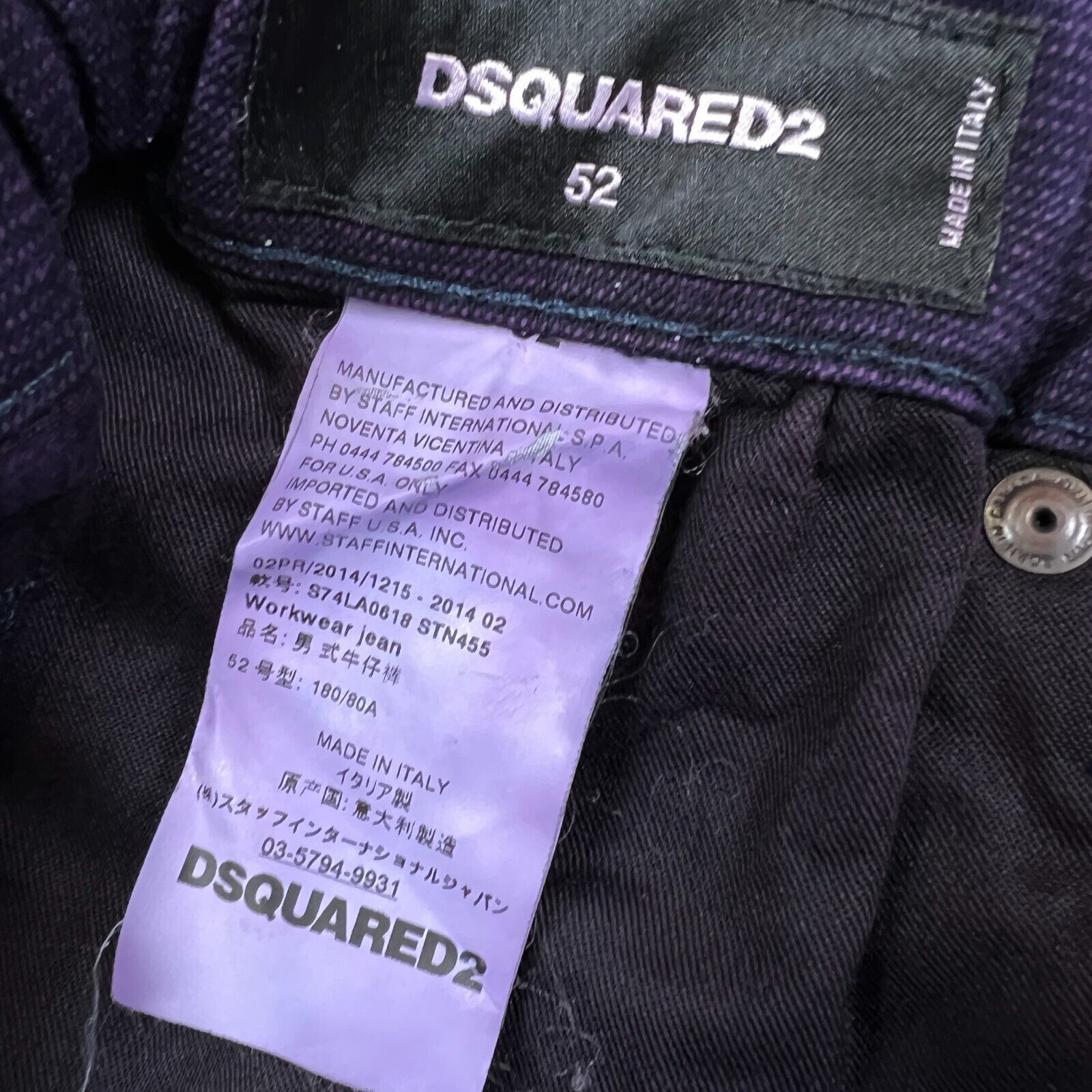 Designer × Dsquared2 Dsquared2 Workwear Jean 30x26 DSQ2 Hemmed Leg Casual Trouser Size US 30 / EU 46 - 9 Thumbnail