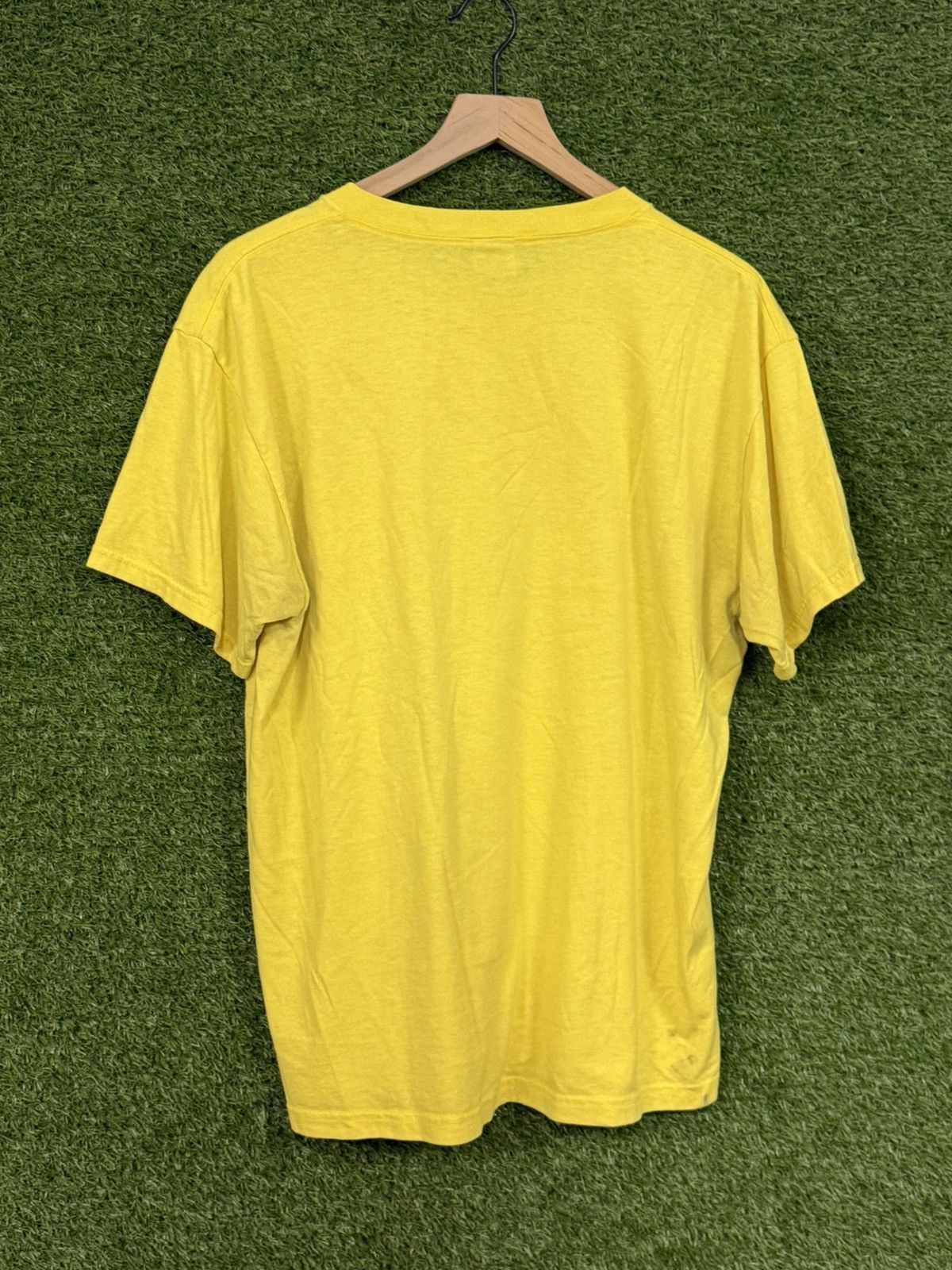 Fruit Of The Loom Vintage Chi Omega Owl Fall Sorority Rush Tee Yellow Large Size US L / EU 52-54 / 3 - 5 Thumbnail