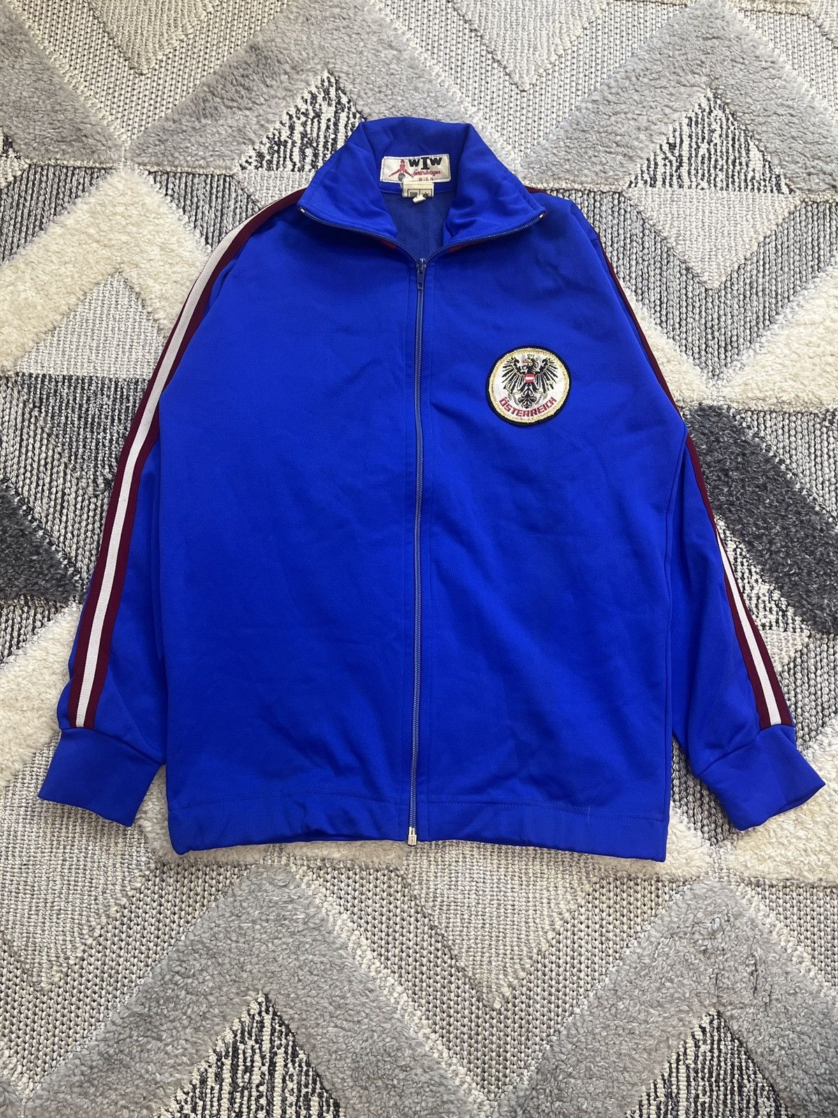 Vintage Austria WIW Sporttrikotagen 1970's Vintage Jacket Football Size US M / EU 48-50 / 2 - 1 Thumbnail
