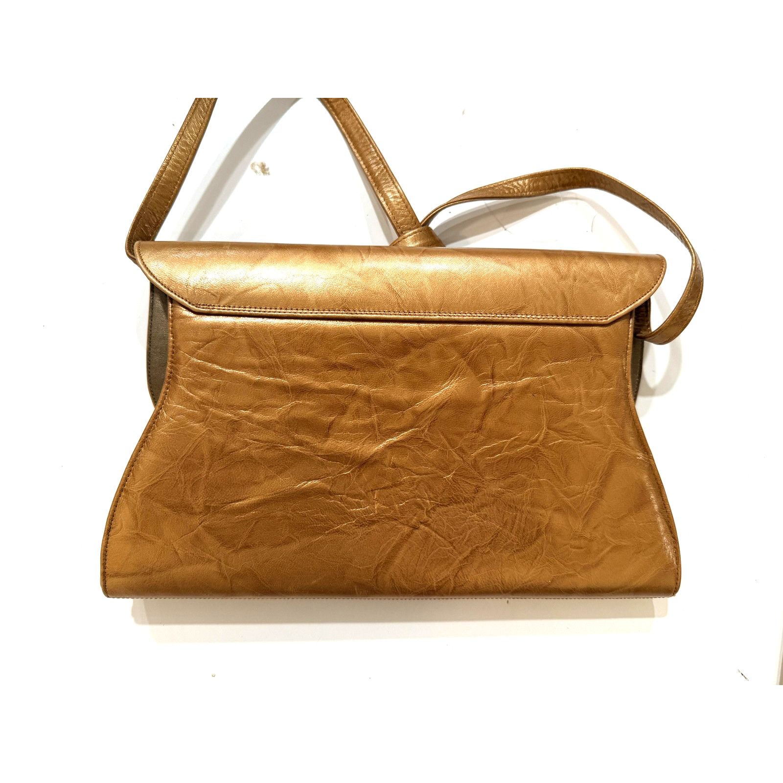 & Other Stories Vintage Adrienne Clutch Purse Tan Brown Appliqué Retro 70s Size ONE SIZE - 5 Thumbnail