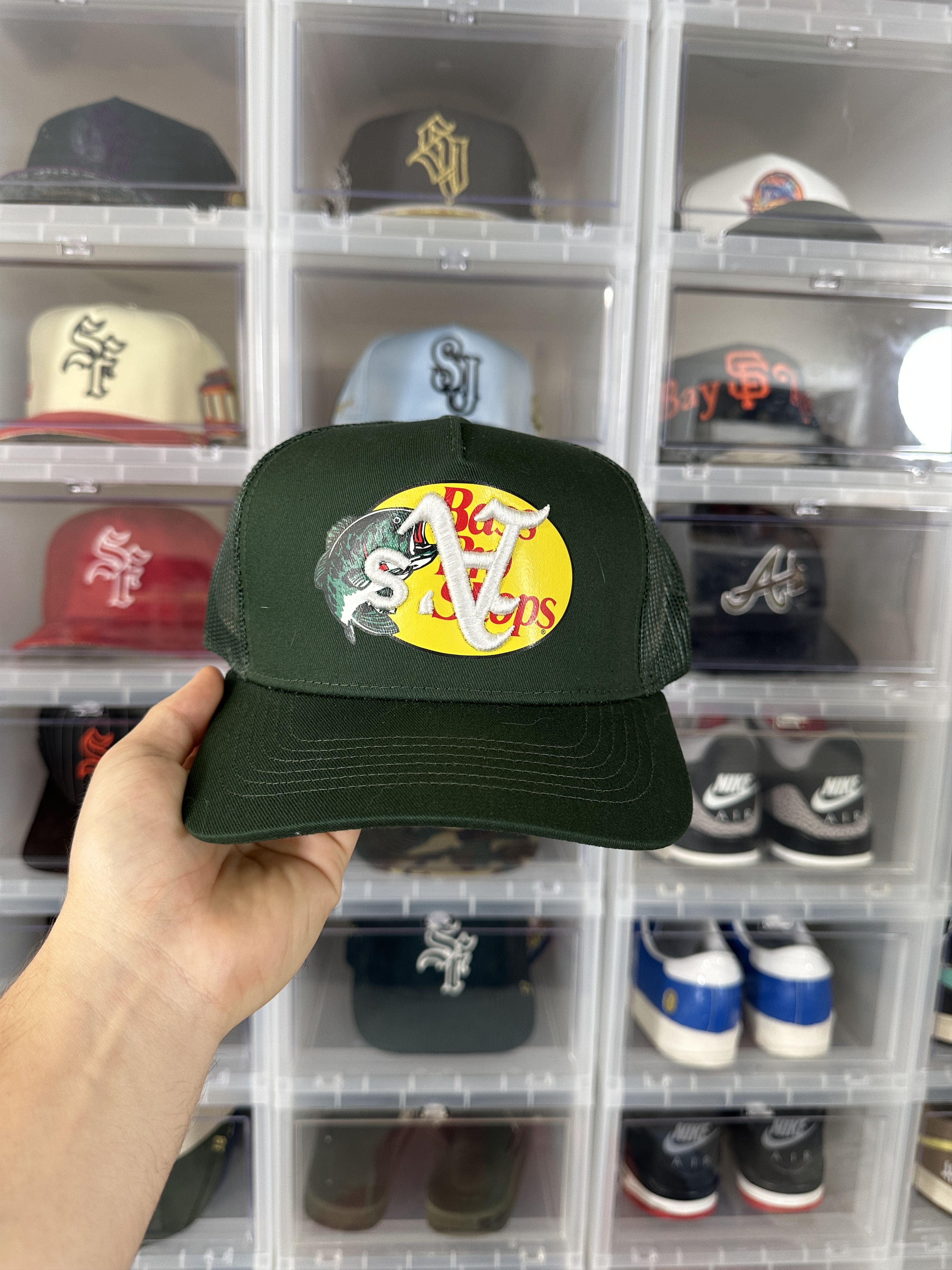 Bass Pro Shops Custom Embroidered Bass Pro Hat (Oakland Athletics A's) Size ONE SIZE - 2 Thumbnail