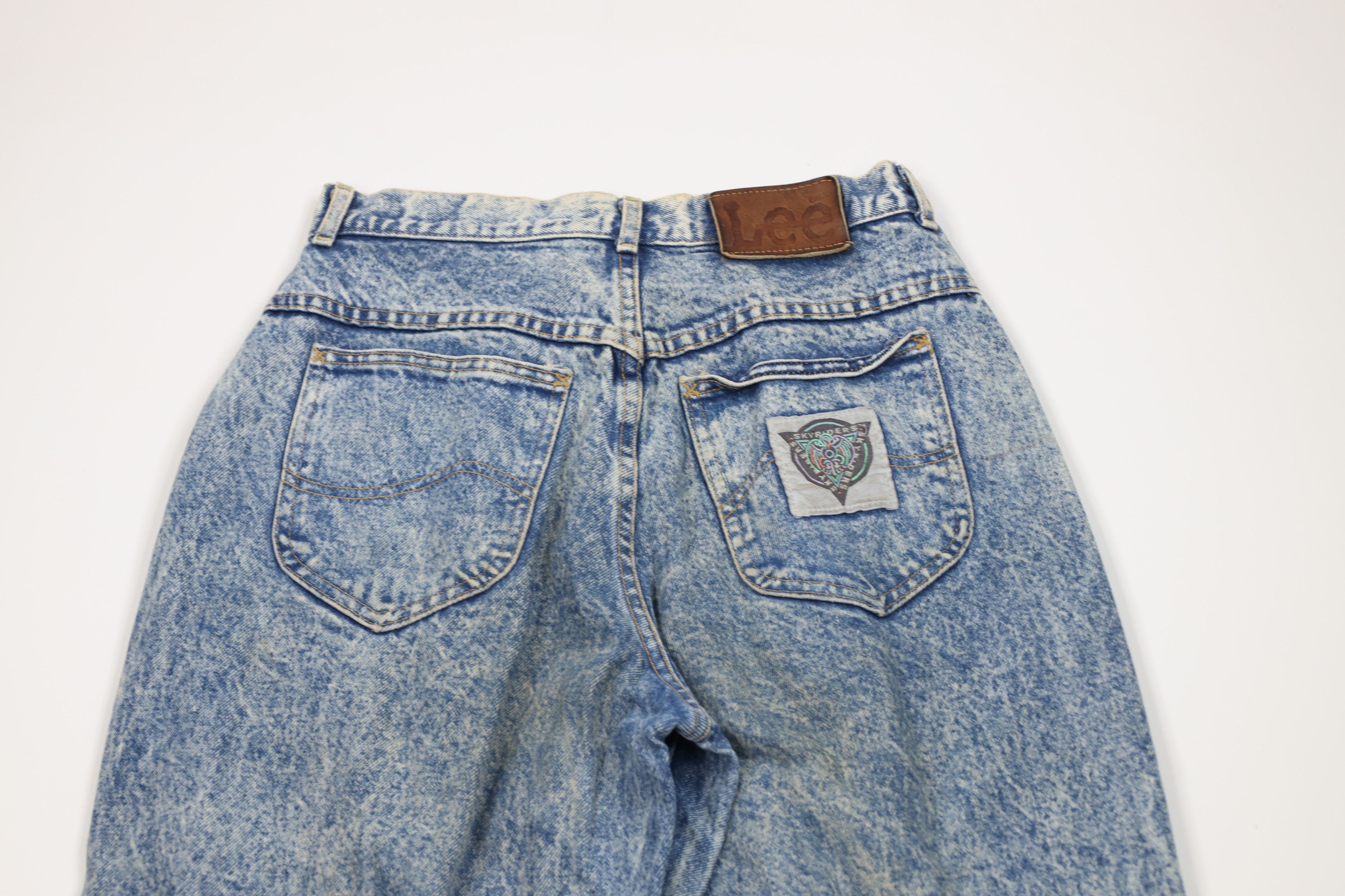Lee Vintage 80s 90s Lee Skyriders Wash Tapered Leg Jeans USA Size 32" / US 10 / IT 46 - 12 Thumbnail