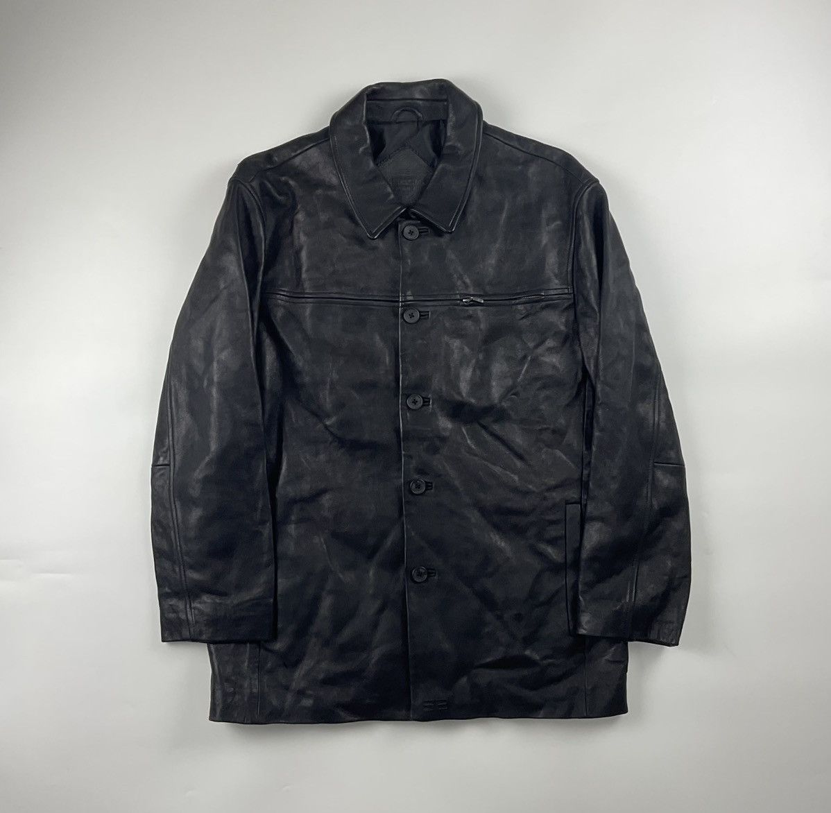 Balenciaga Vintage Balenciaga Leather Jacket Size US L / EU 52-54 / 3 - 1 Thumbnail