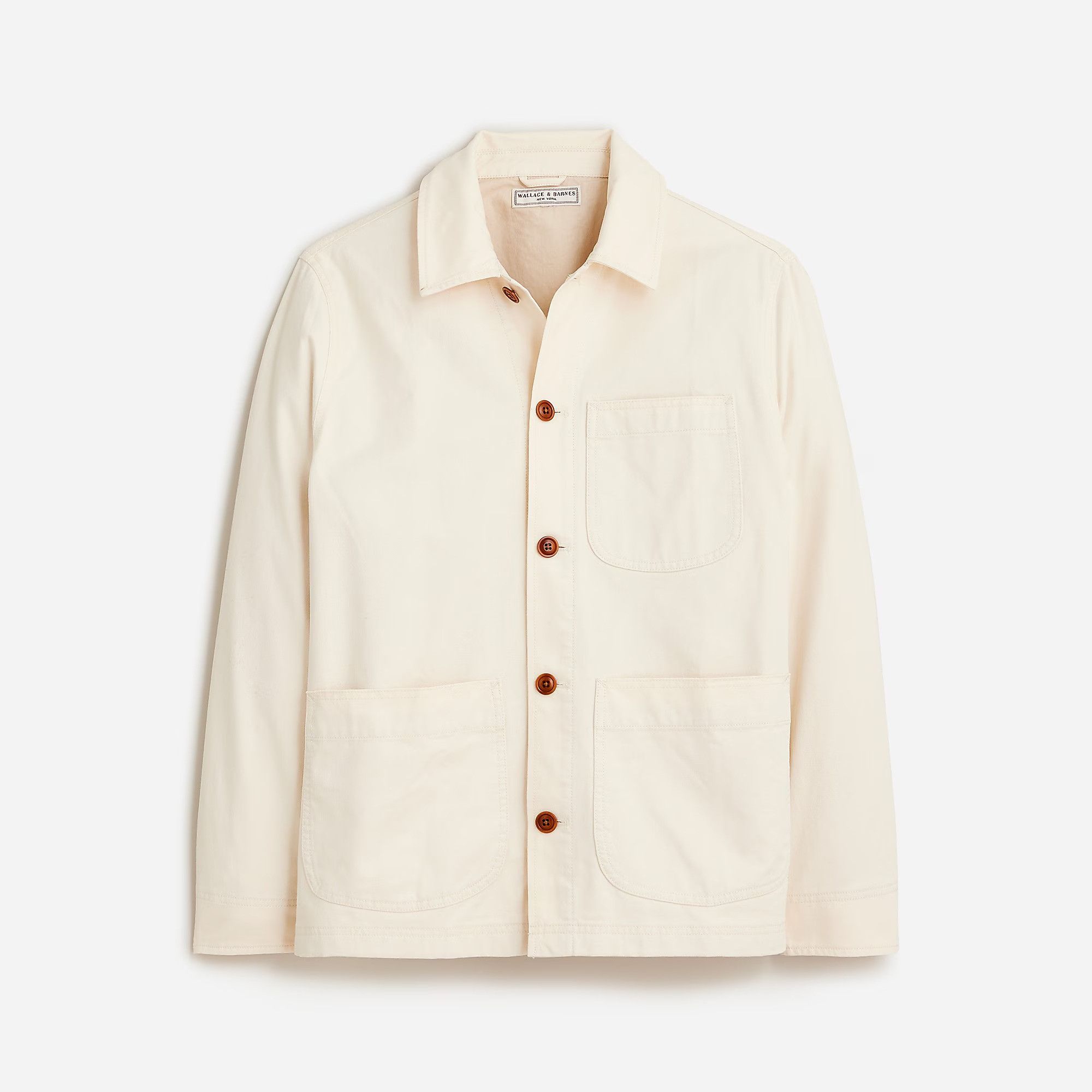 J.Crew × Wallace & Barnes J.Crew Wallace & Barnes lightweightTwill Chore Jacket Ecru Size US S / EU 44-46 / 1 - 1 Thumbnail
