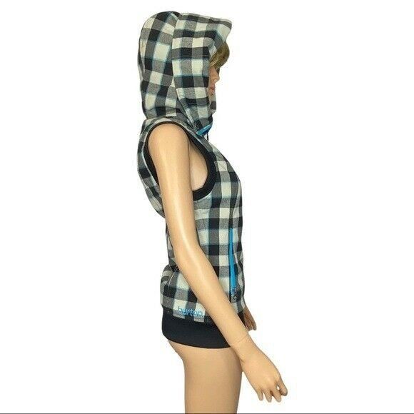 Burton Burton Ho Chi Minh Plaid Vest Dry Ride Hooded Small EUC Size S / US 4 / IT 40 - 5 Thumbnail