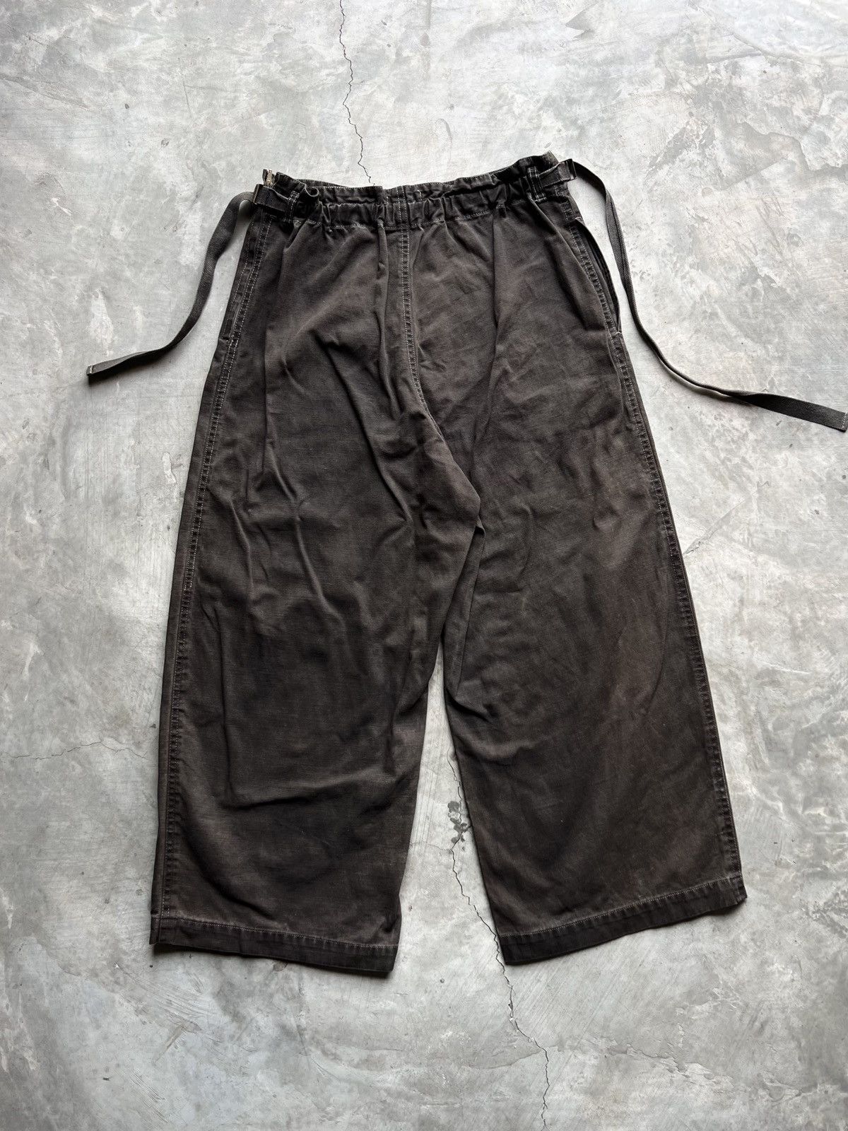 Issey Miyake Plantation Issey Miyake Faded Wide Leg Trousers Size US 32 / EU 48 - 5 Thumbnail