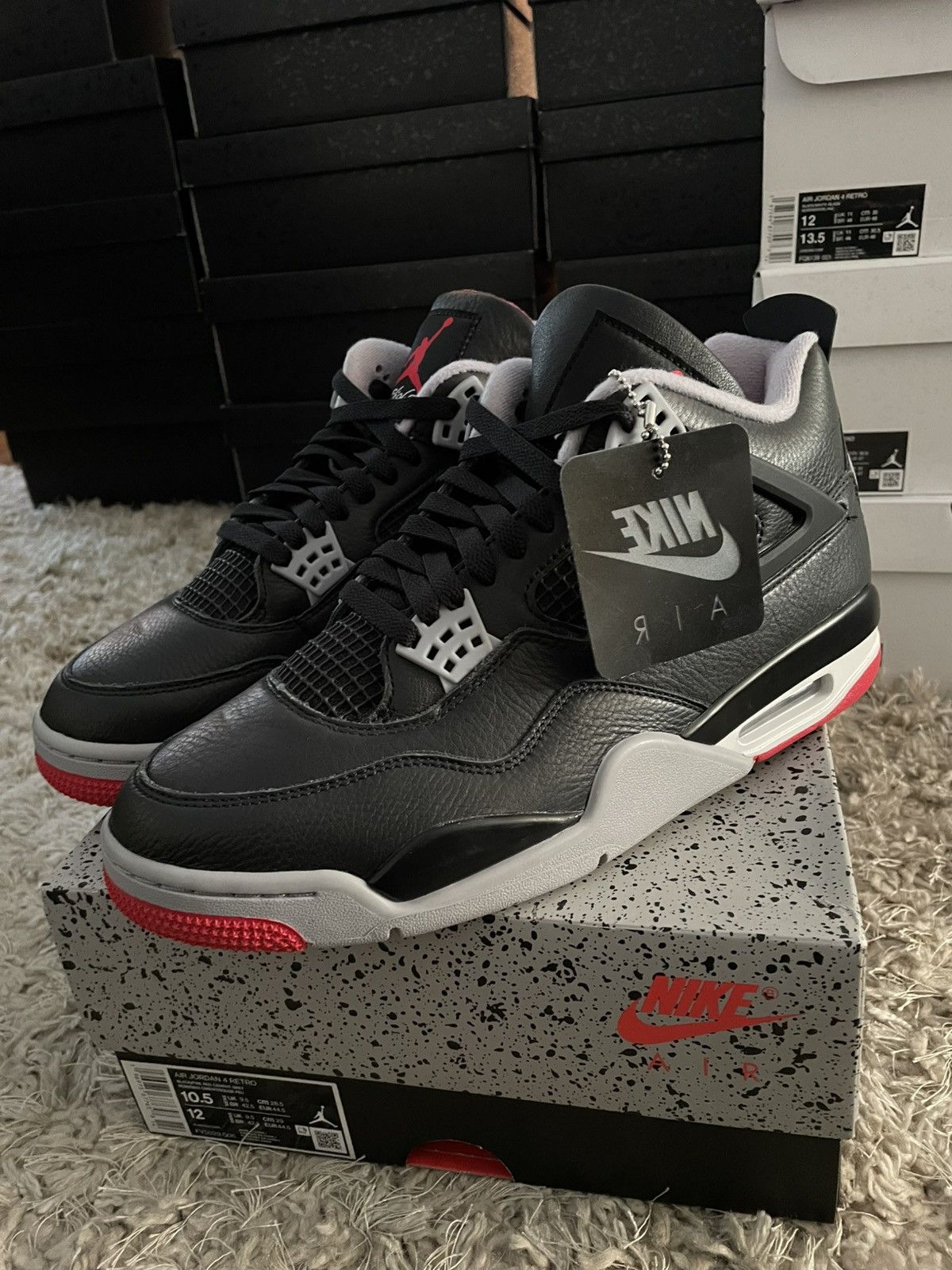 Jordan Brand Jordan 4 Bred Reimagined Size US 10.5 / EU 43-44 - 1 Thumbnail