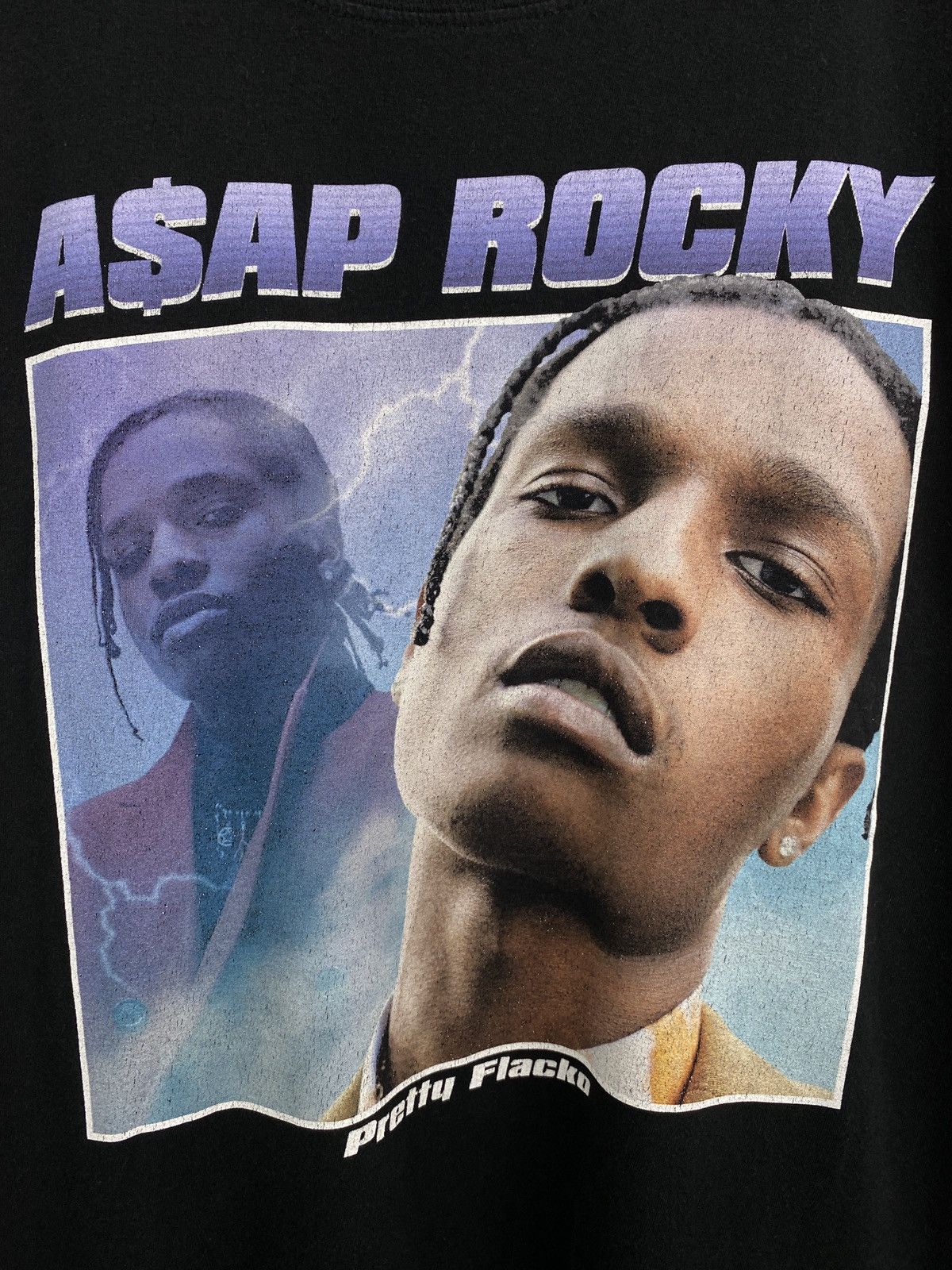 A$AP Rocky 🇺🇸 Y2K ASAP Rocky Pretty Flacko Rap T-Shirt Rare Retro Hype Size US M / EU 48-50 / 2 - 4 Thumbnail