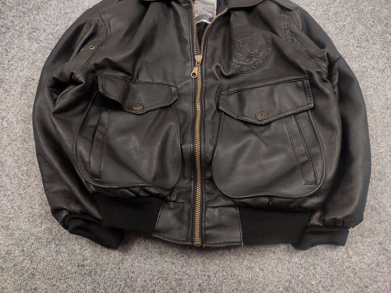 Vintage Vintage U.S Army Half Dollar Synthetic leather bomber jacket Size US M / EU 48-50 / 2 - 5 Thumbnail