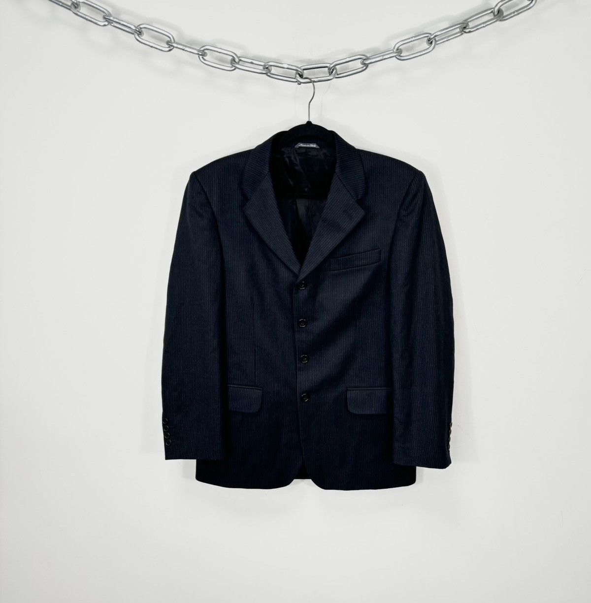 Emanuel Ungaro Vintage Emanuel Ungaro Men’s Striped Wool Blazer Jacket Size 46R - 1 Thumbnail