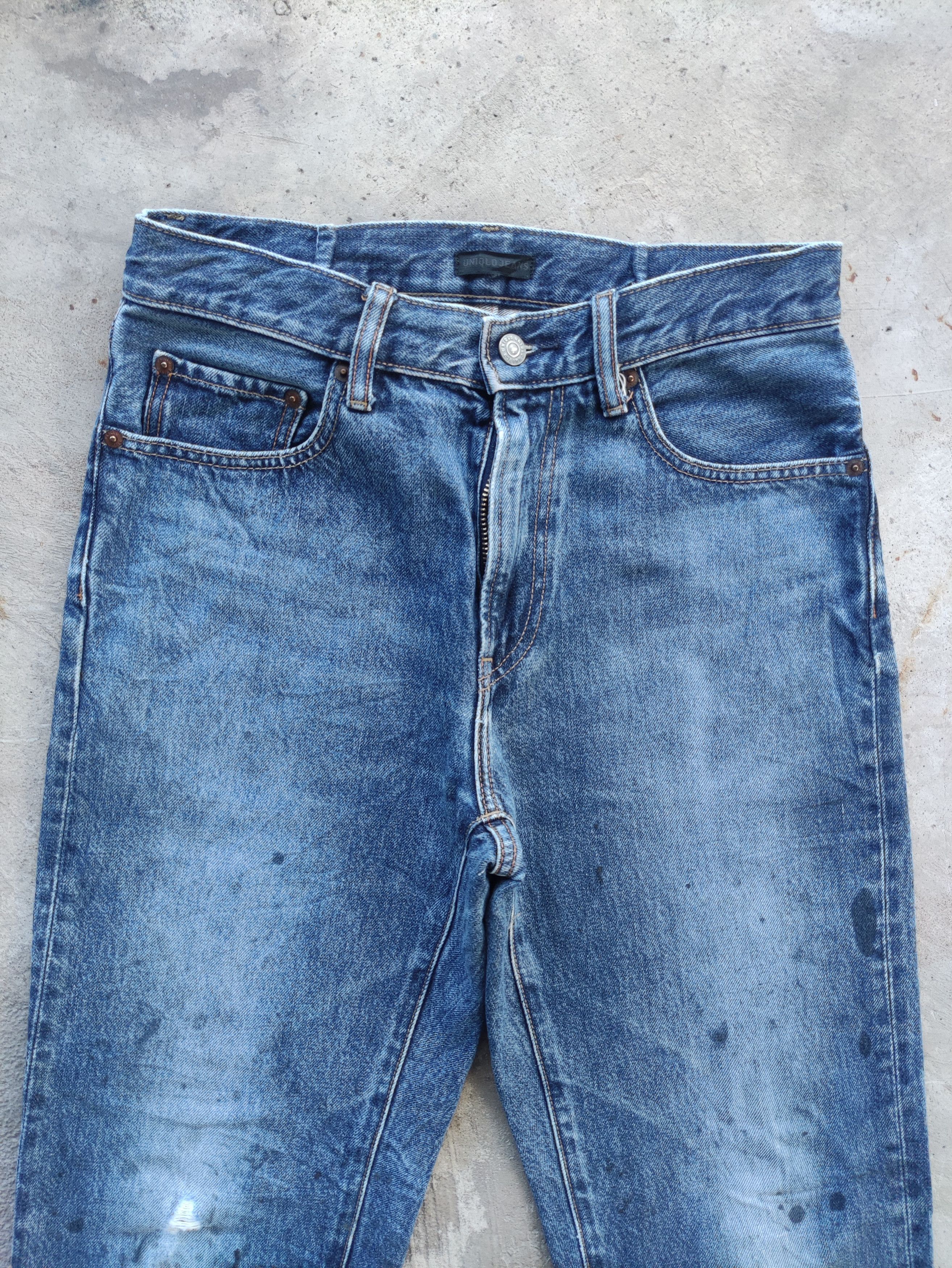Japanese Brand Vintage Japanese Jean Distressed Faded Denim Size US 31 - 3 Thumbnail