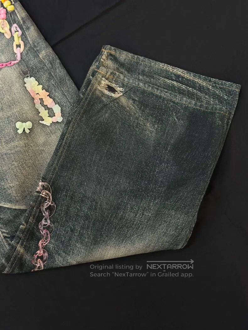 Acne Studios Acne Studios Distressed Washed Candy Chain 3D Printed Jean Size US 30 / EU 46 - 7 Thumbnail